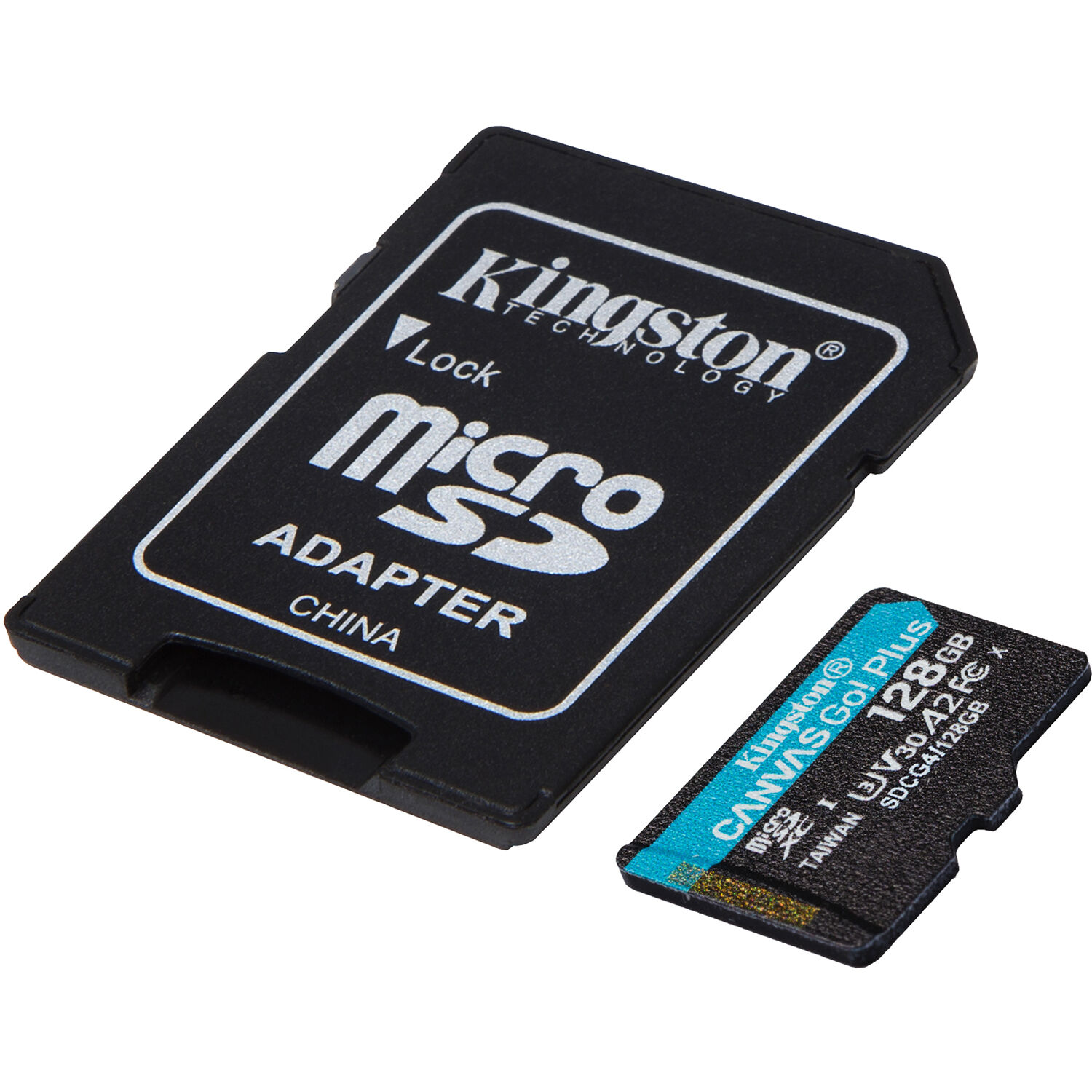 128GB MICROSDXC CANVAS GO PLUS GEN4 200MB/S A2 U3 V30 CARD + ADAPTER — view 2