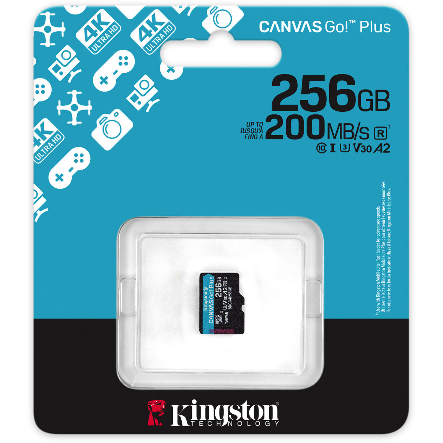256GB MICROSDXC CANVAS GO PLUS GEN4 200R — view 3