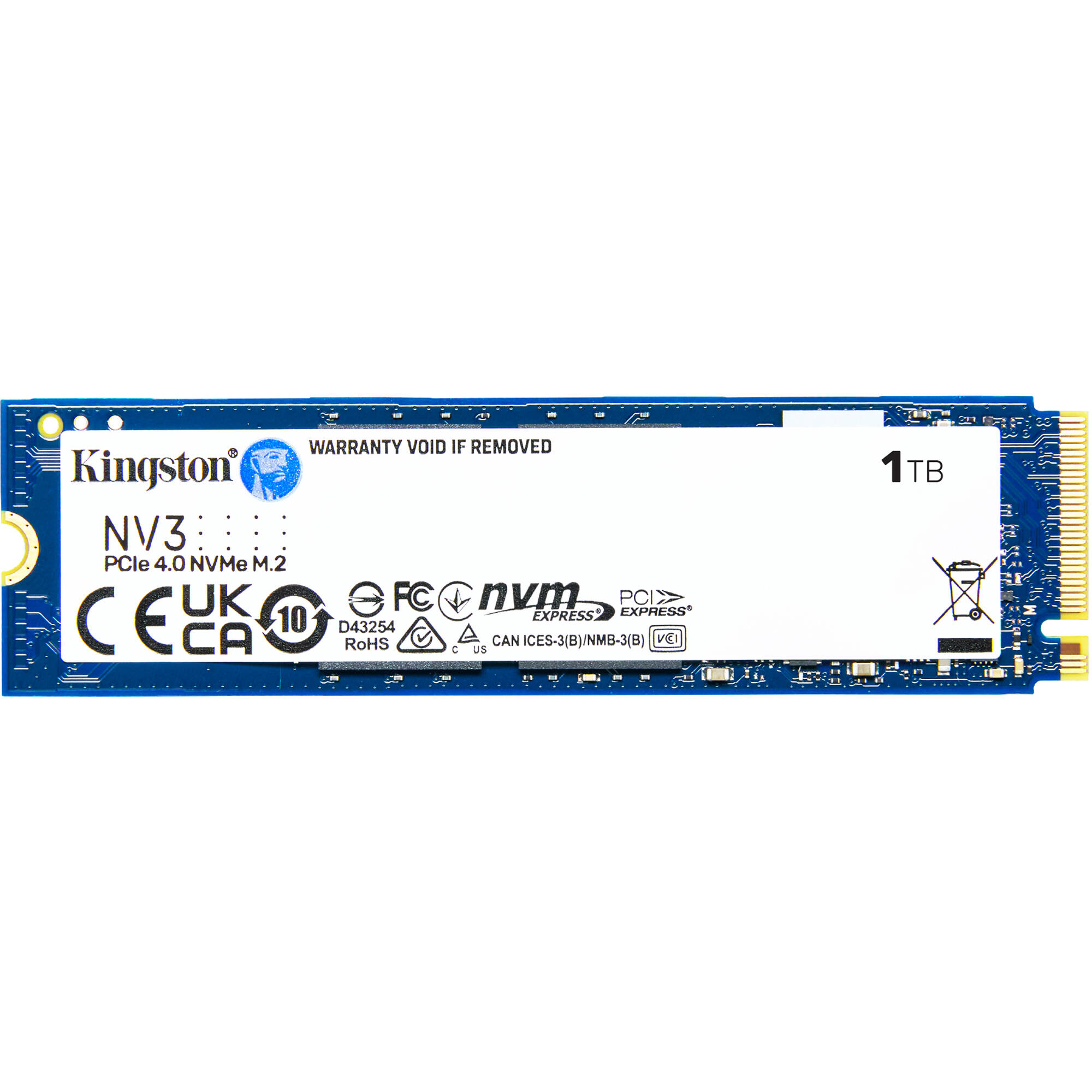 Kingston 1TB NV3 M.2 2280 PCIe 4.0 NVMe SSD for desktop and notebook upgrades — view 2