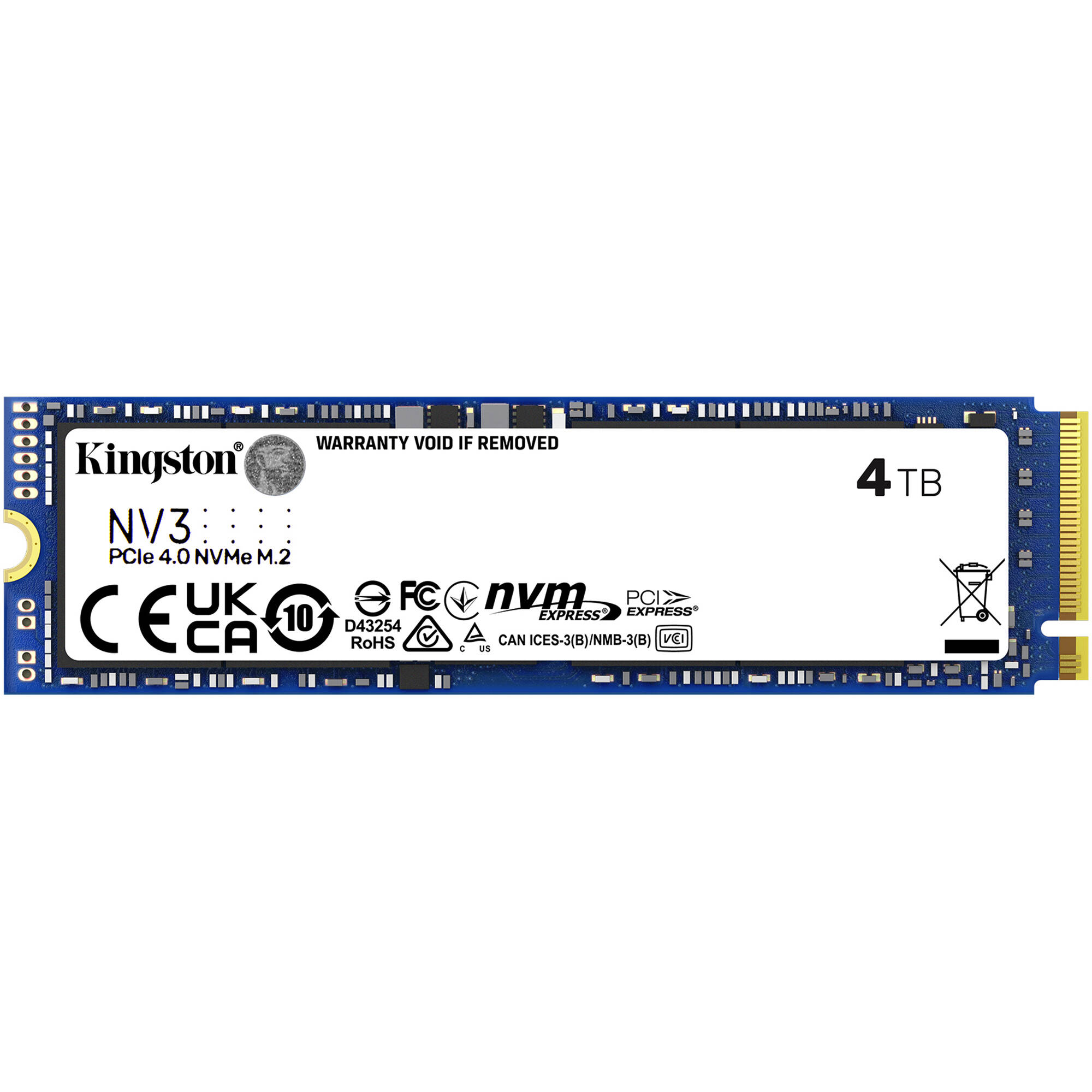 KINGSTON CLIENT SSD 4000G NV3 M.2 2280 PCIE 4.0 NVME SSD — view 2