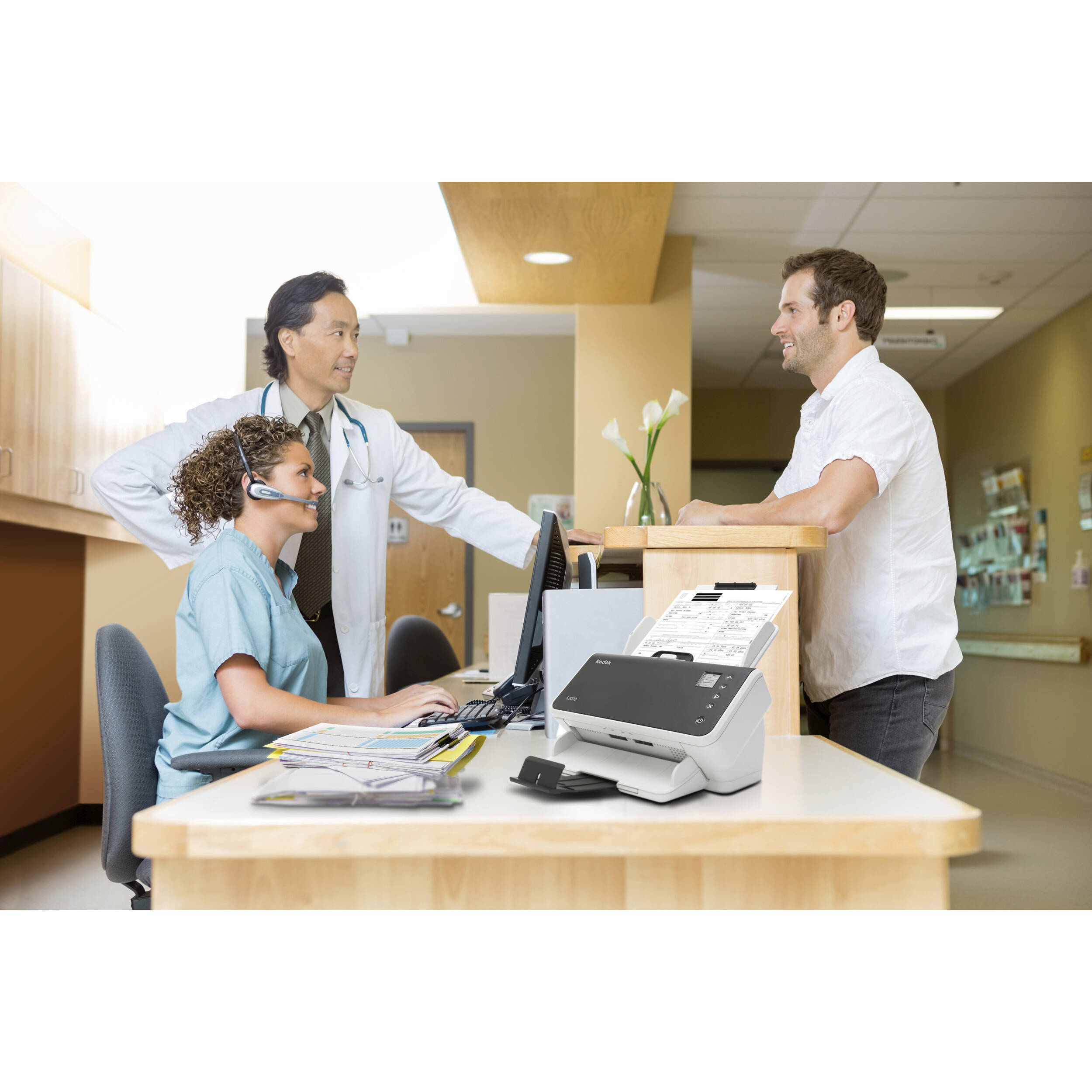 KODAK ALARIS S2070 document scanner with 80-sheet ADF and 70 ppm duplex scanning — view 4