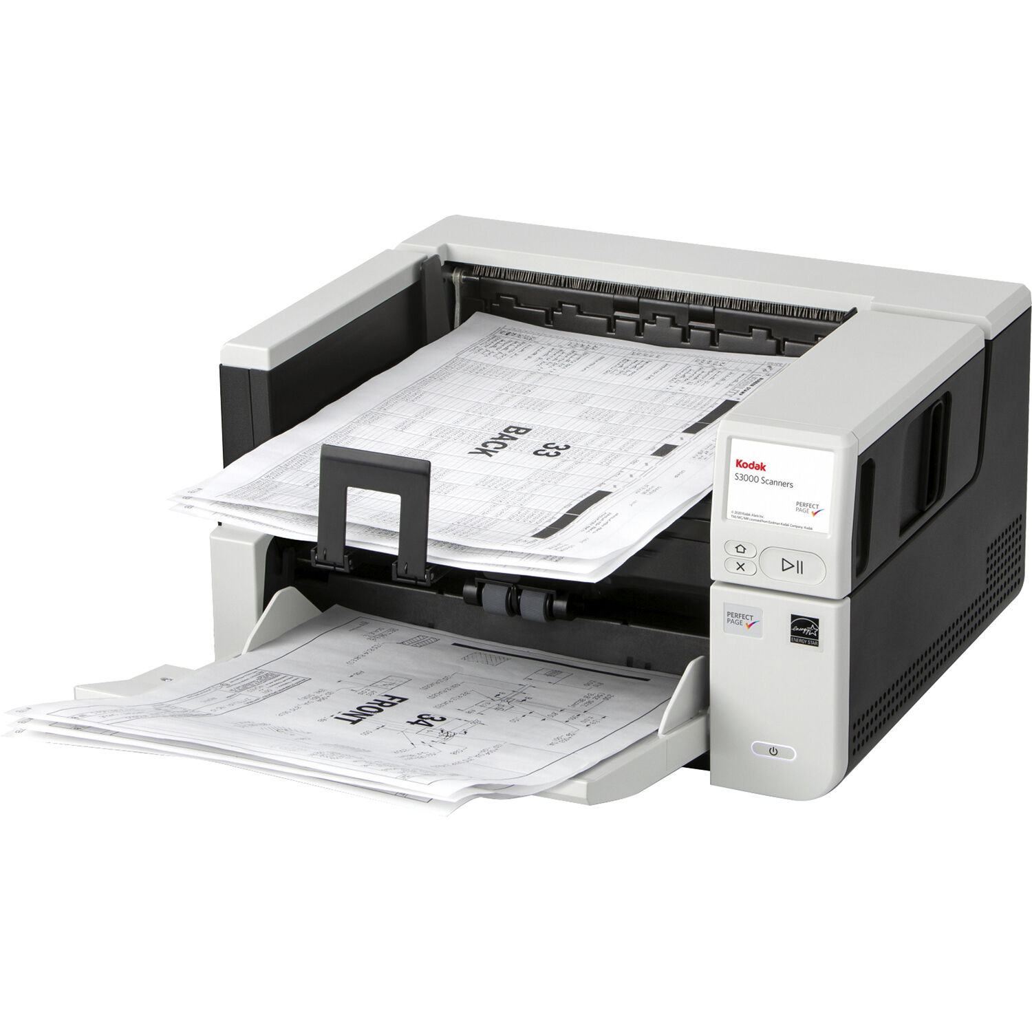 KODAK ALARIS S3060 color sheetfed document scanner with 160-sheet ADF and 600 dpi resolution — view 3