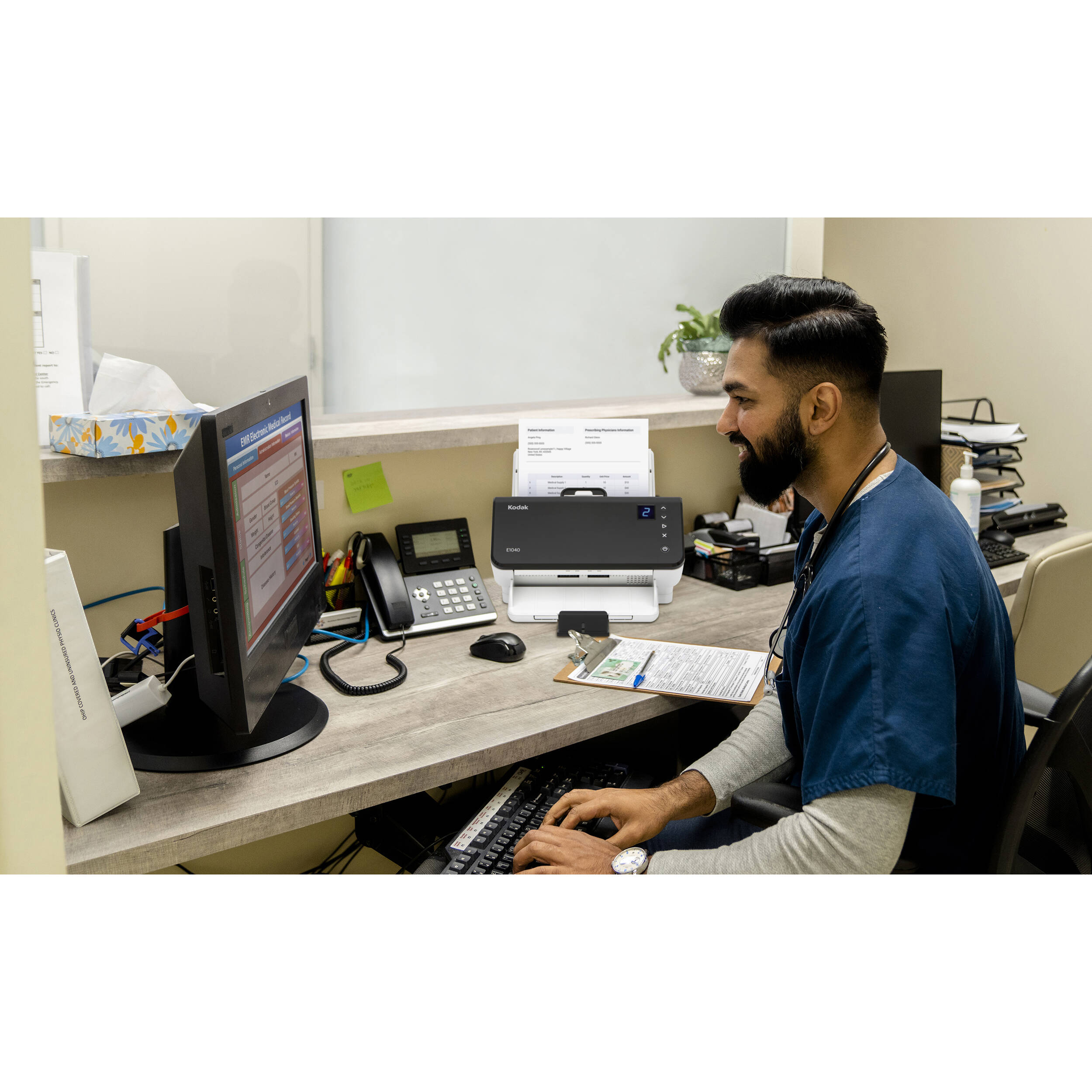 KODAK E1030 document scanner with 50-sheet ADF and 30 ppm duplex scanning — view 10