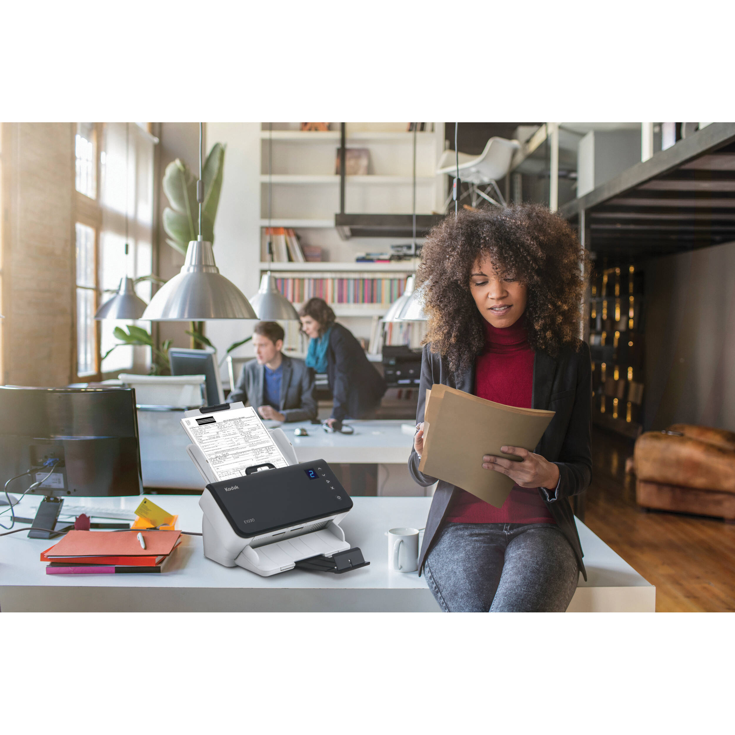 KODAK E1040 document scanner with 50-sheet ADF and 40 ppm duplex scanning — view 4