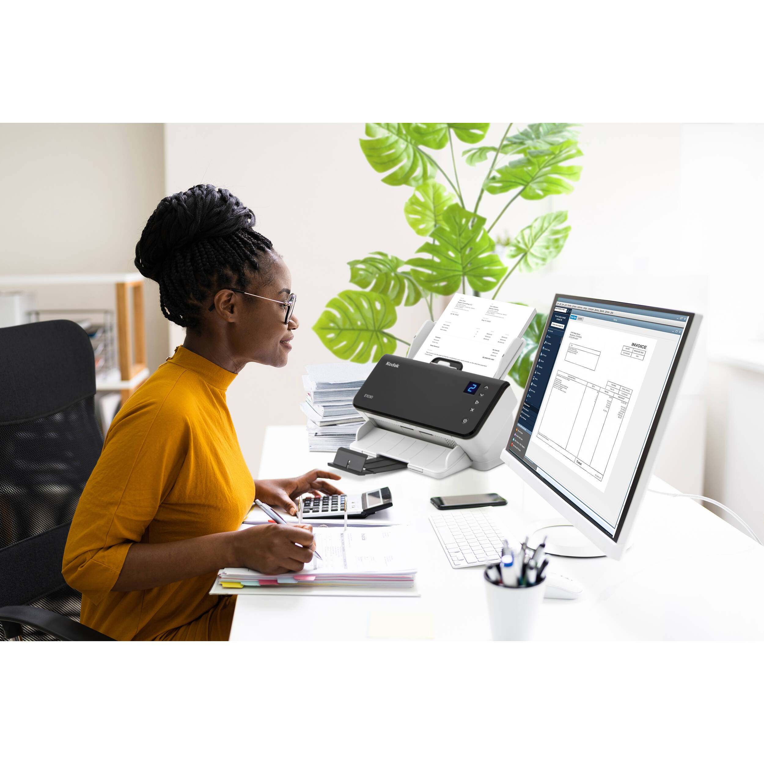 KODAK E1040 document scanner with 50-sheet ADF and 40 ppm duplex scanning — view 6