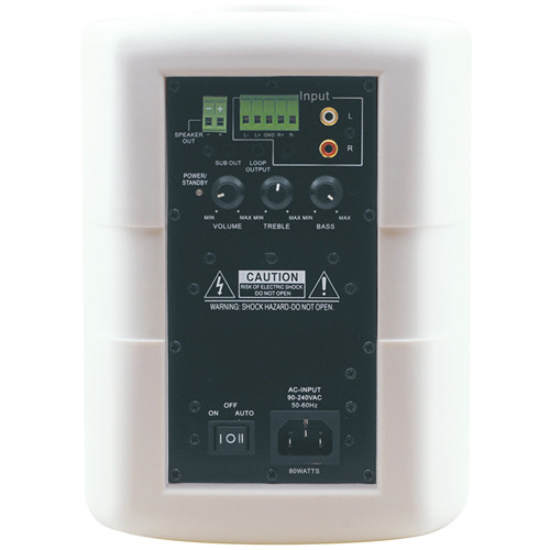 White Kramer TAVOR-5-O pair ceiling speakers for professional commercial audio installations — view 2
