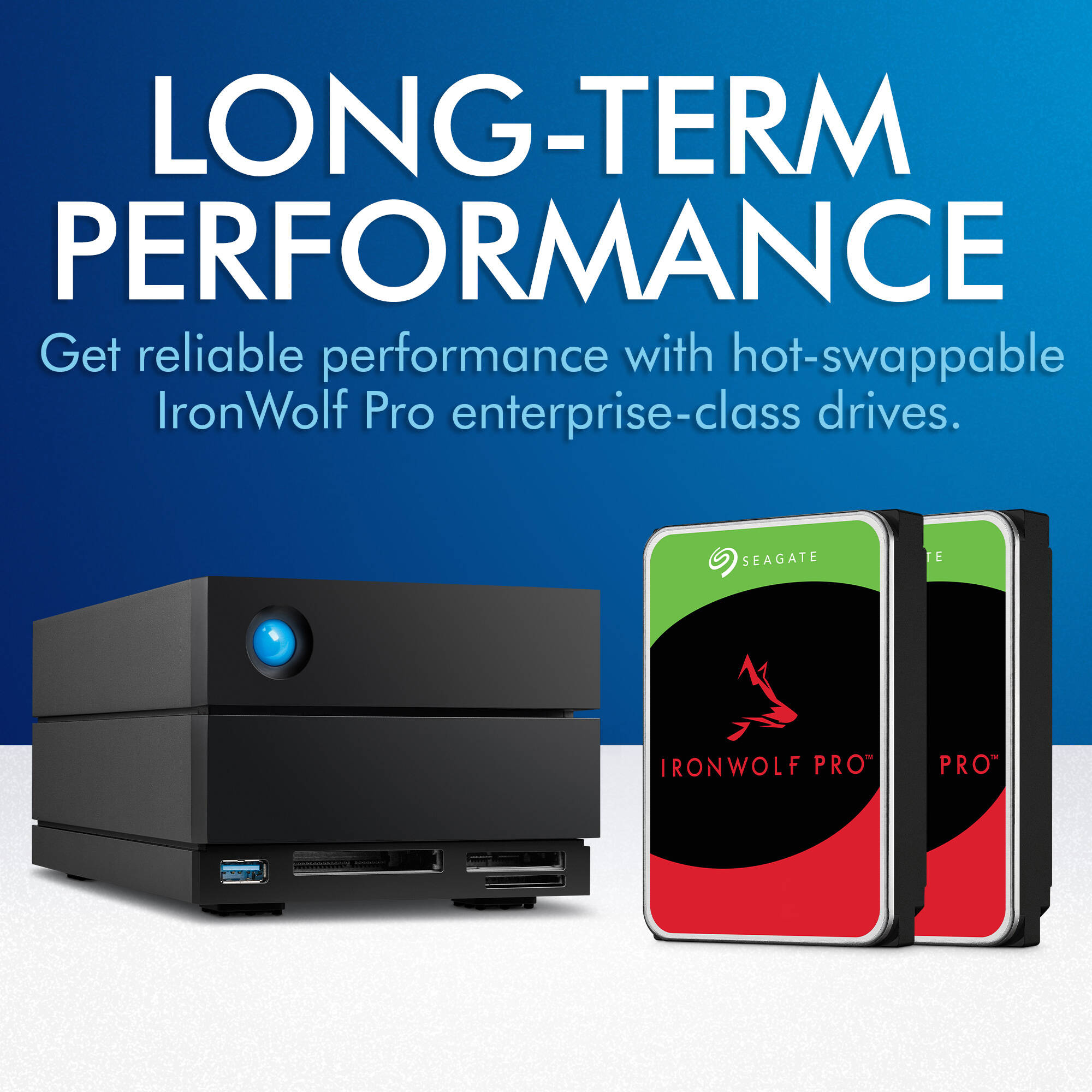 Seagate 16TB desktop RAID array with Thunderbolt 3 and USB 3.1 ports — view 6
