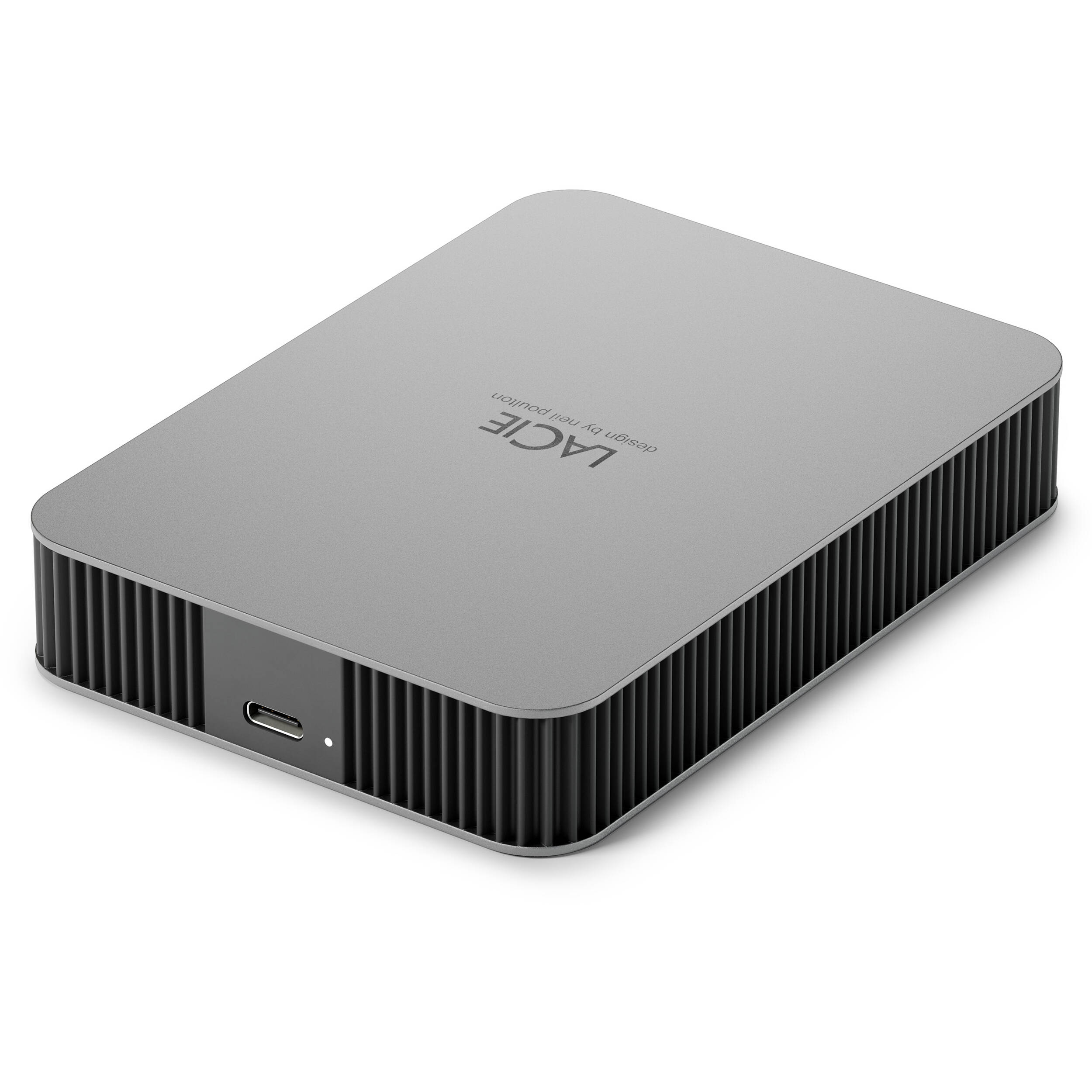 LaCie Mobile 5TB portable external drive with USB-C for desktop PC and Mac — view 3