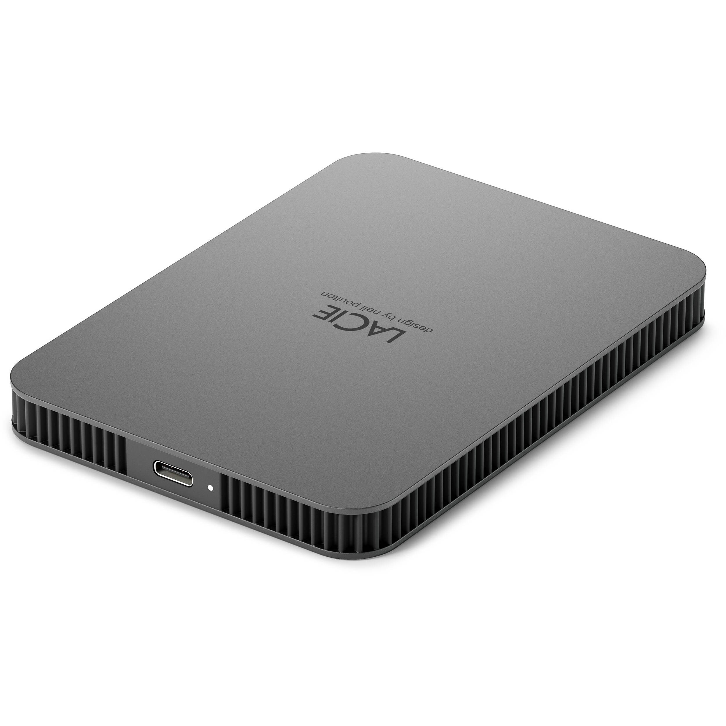LaCie 2TB USB 3.2 portable external drive for Mac and Windows backup — view 6