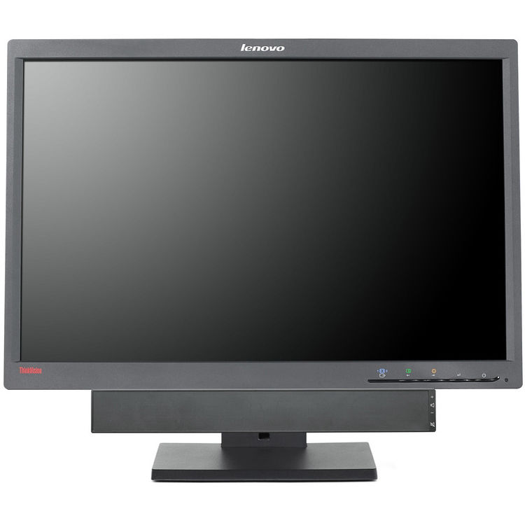 Lenovo USB soundbar mounted to a monitor for compact desktop audio — view 4