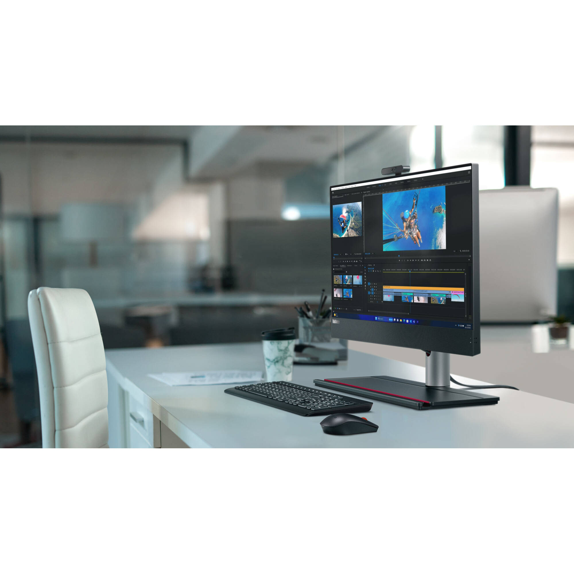 Lenovo ThinkCentre M90a Gen 5 all-in-one desktop with Core i7, 32 GB RAM, and 1 TB SSD — view 14