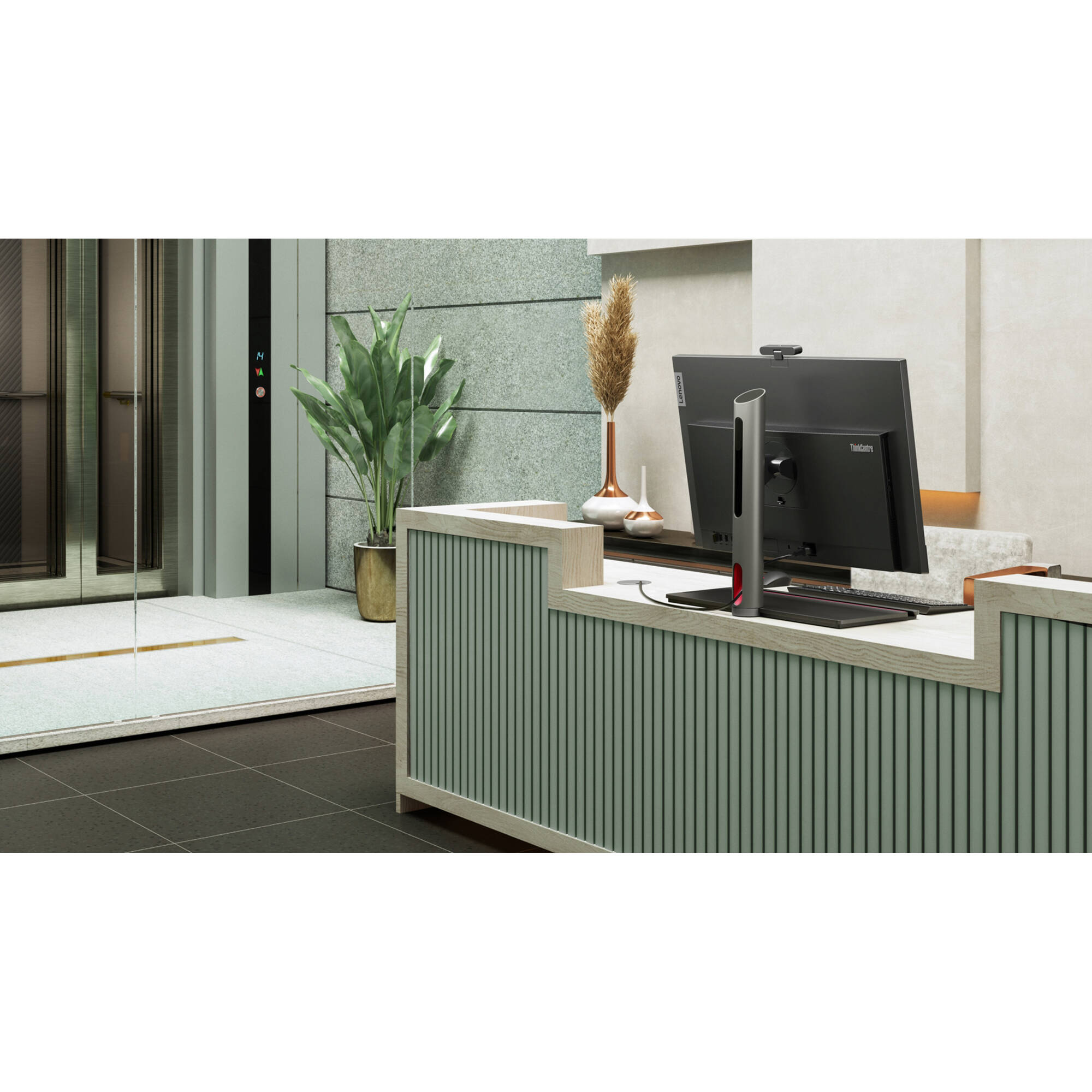 Lenovo ThinkCentre M90a Gen 5 all-in-one desktop with Core i7, 32 GB RAM, and 1 TB SSD — view 16