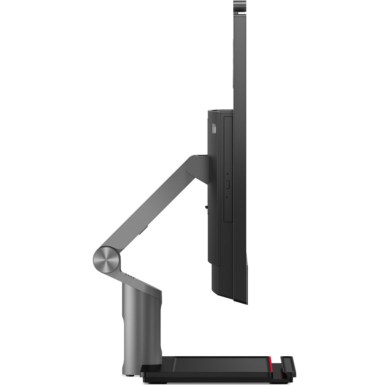 Lenovo ThinkCentre M90a Gen 5 all-in-one desktop with 23.8-inch display, black chassis, and enterprise office design — view 8