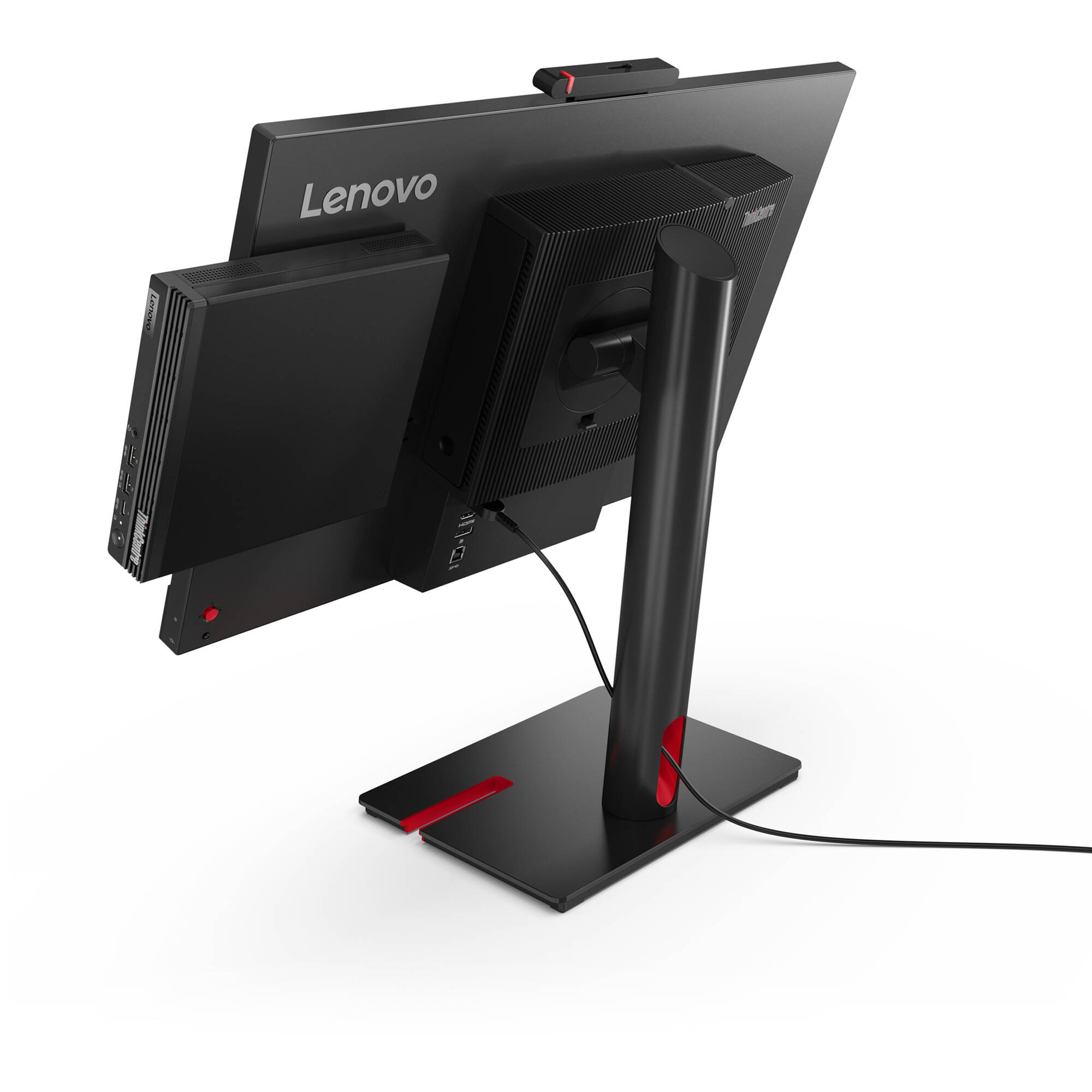 Lenovo ThinkCentre M70q Gen 5 mini PC with Intel Core i7-14700T, 32 GB RAM, and 1 TB SSD — view 16