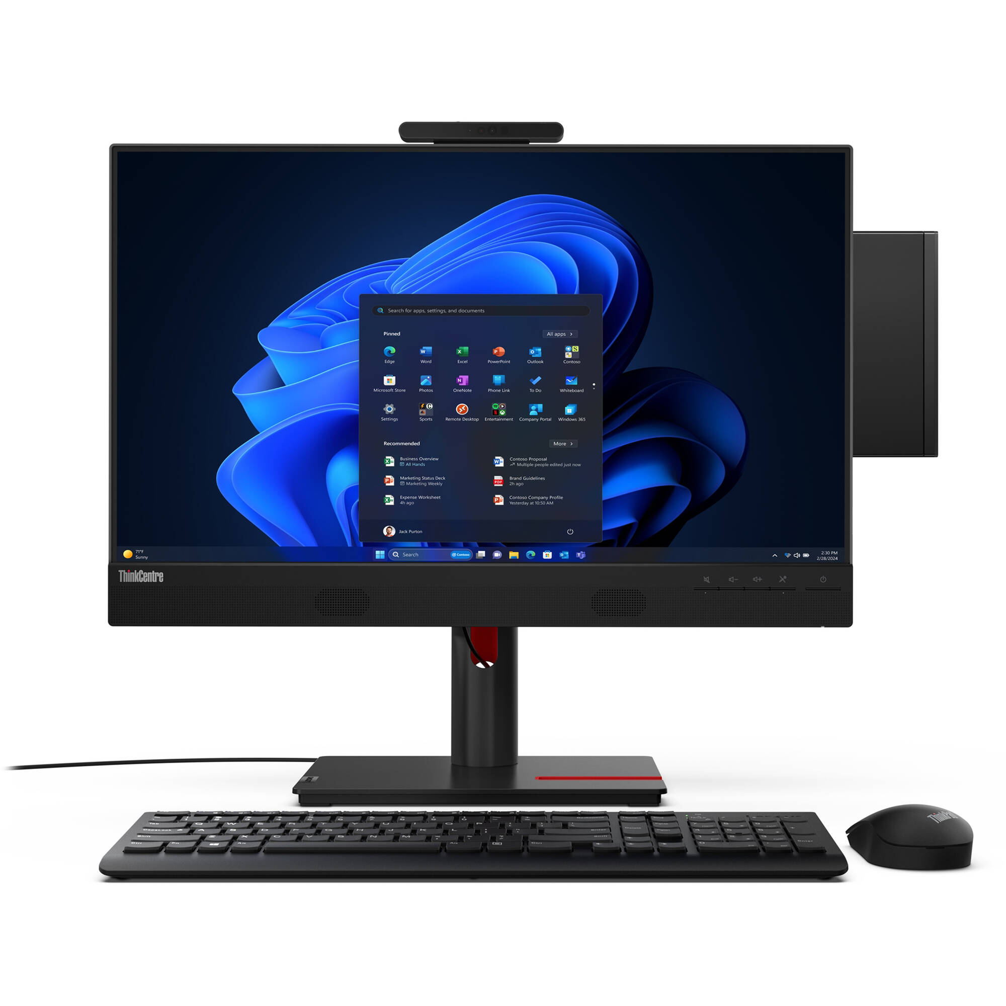 Lenovo ThinkCentre M70q Gen 5 Tiny business mini PC with Intel Core i5-14400T, 16GB RAM, and 256GB SSD — view 13