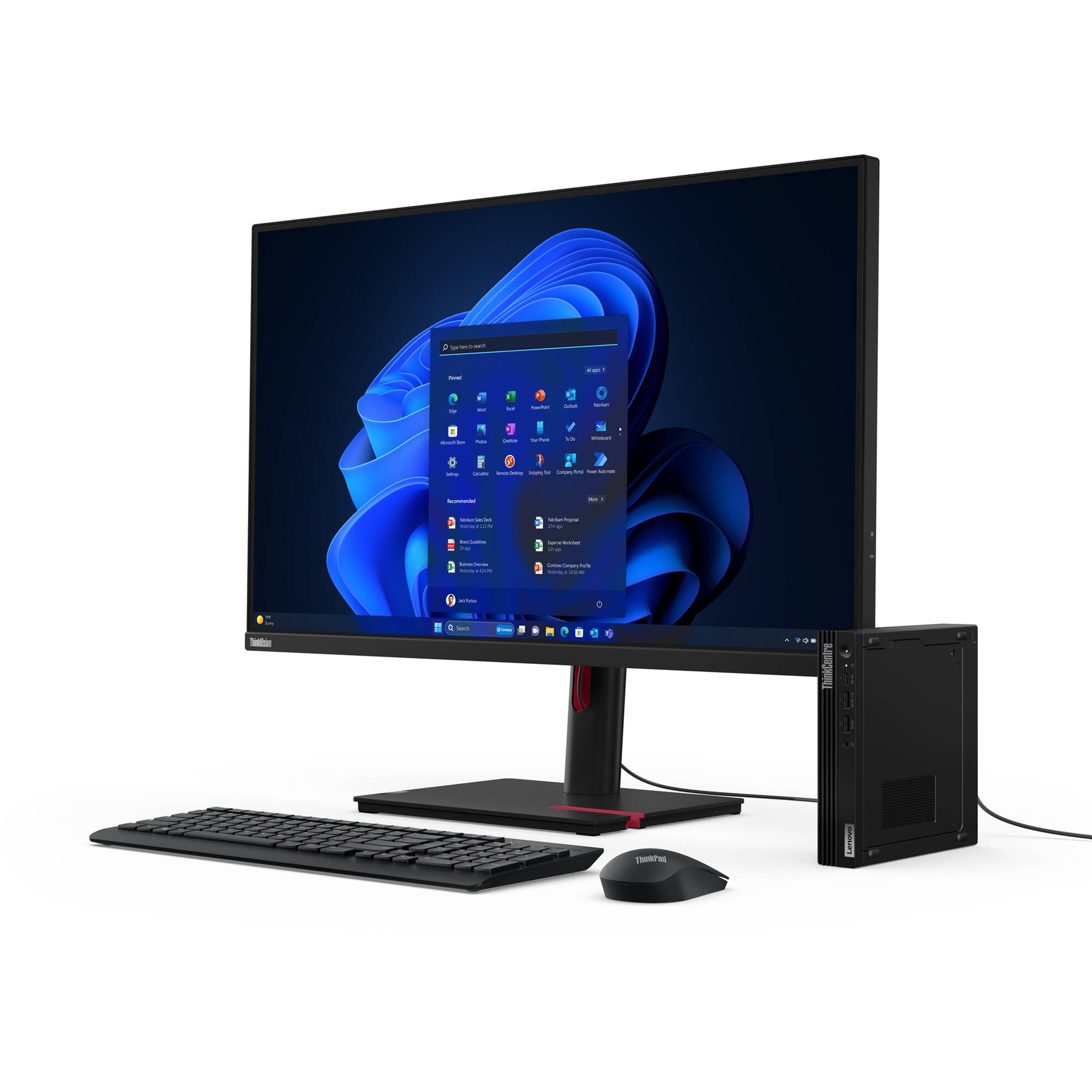 Lenovo ThinkCentre M90q Gen 5 tiny business desktop with Intel Core i9, 32 GB RAM, and 512 GB SSD — view 12