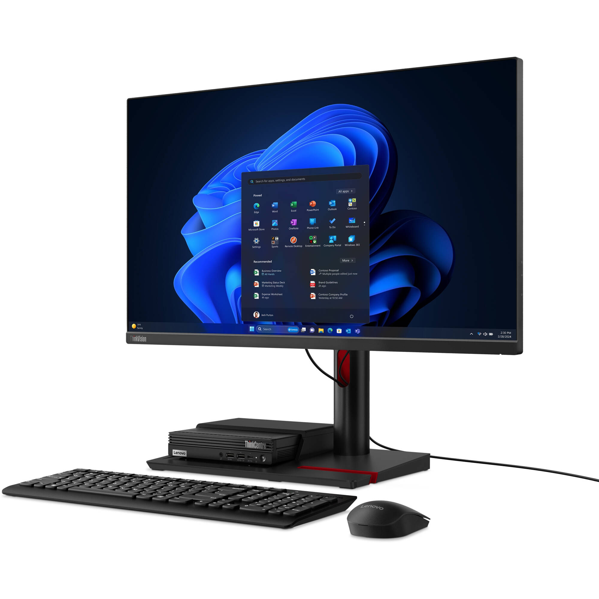 Lenovo ThinkCentre M90q Gen 5 tiny business desktop with Intel Core i9, 32 GB RAM, and 512 GB SSD — view 8