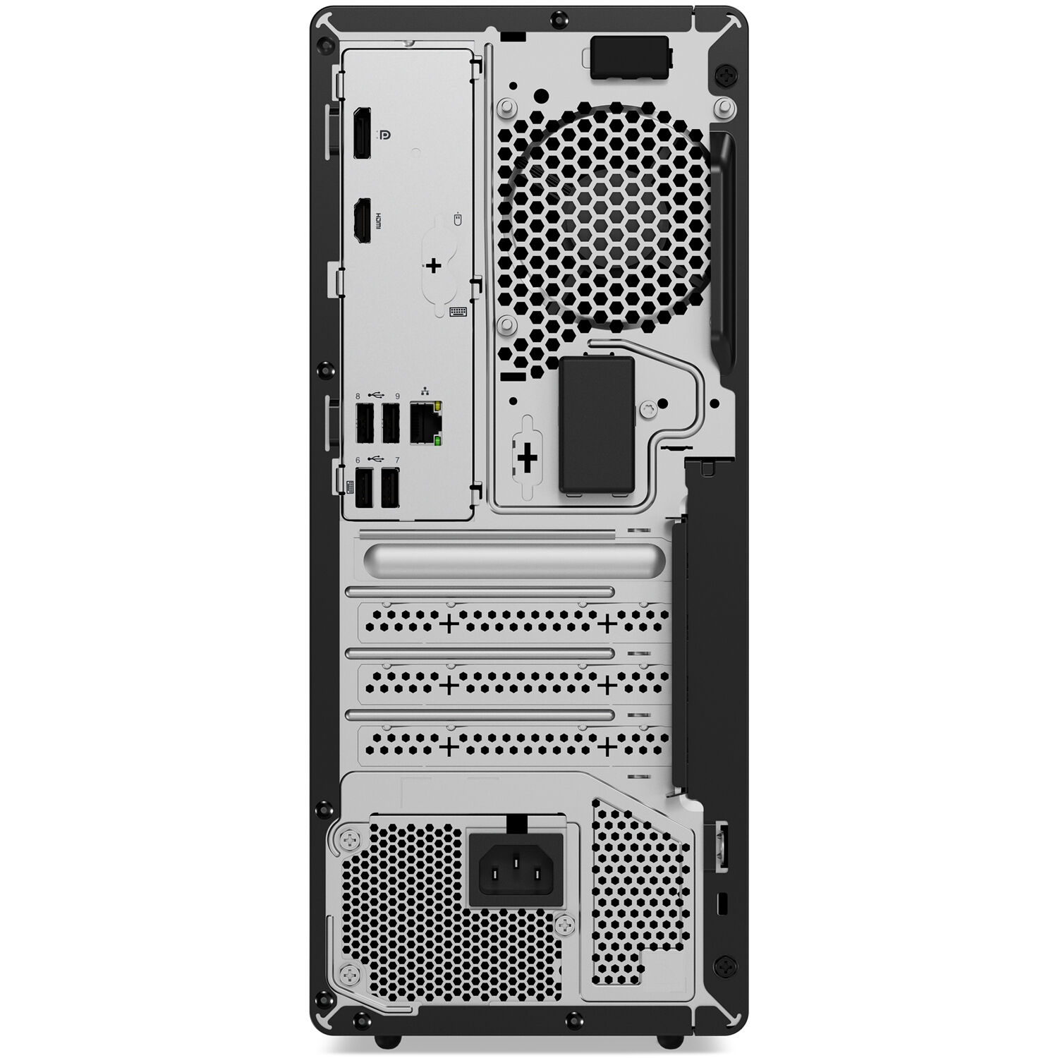 Lenovo ThinkCentre M70t Gen 5 business tower desktop with Intel Core i7, 32 GB RAM, and 512 GB SSD — view 4