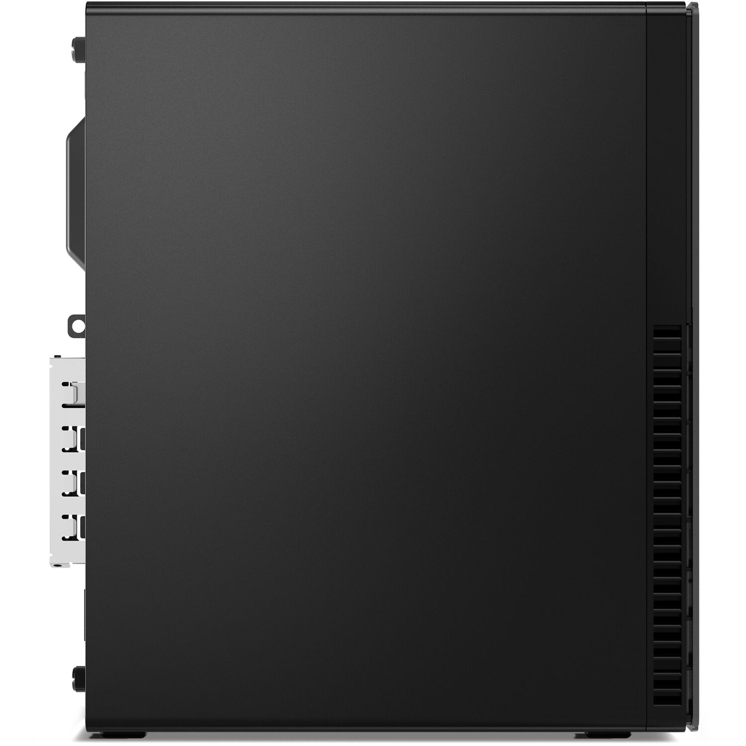 Lenovo ThinkCentre M70s Gen 5 small form factor business desktop with Intel Core i3 and black chassis — view 5