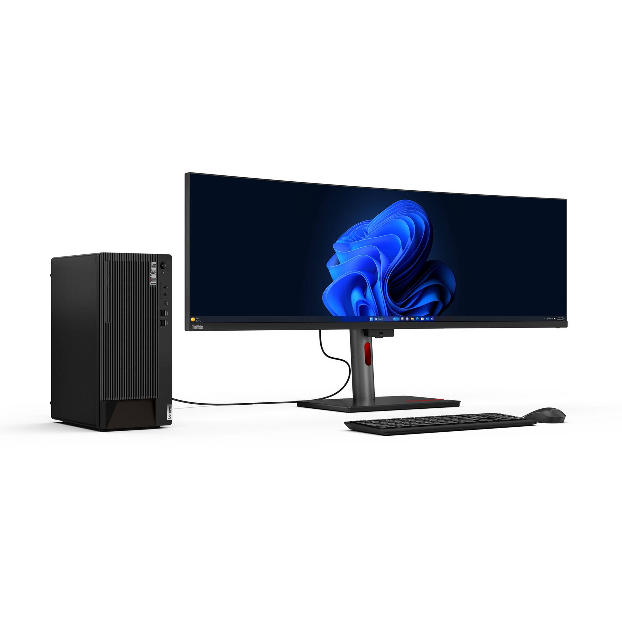 Lenovo ThinkCentre M90t Gen 5 business tower desktop with Intel Core i7, 32 GB RAM, and 1 TB SSD — view 8
