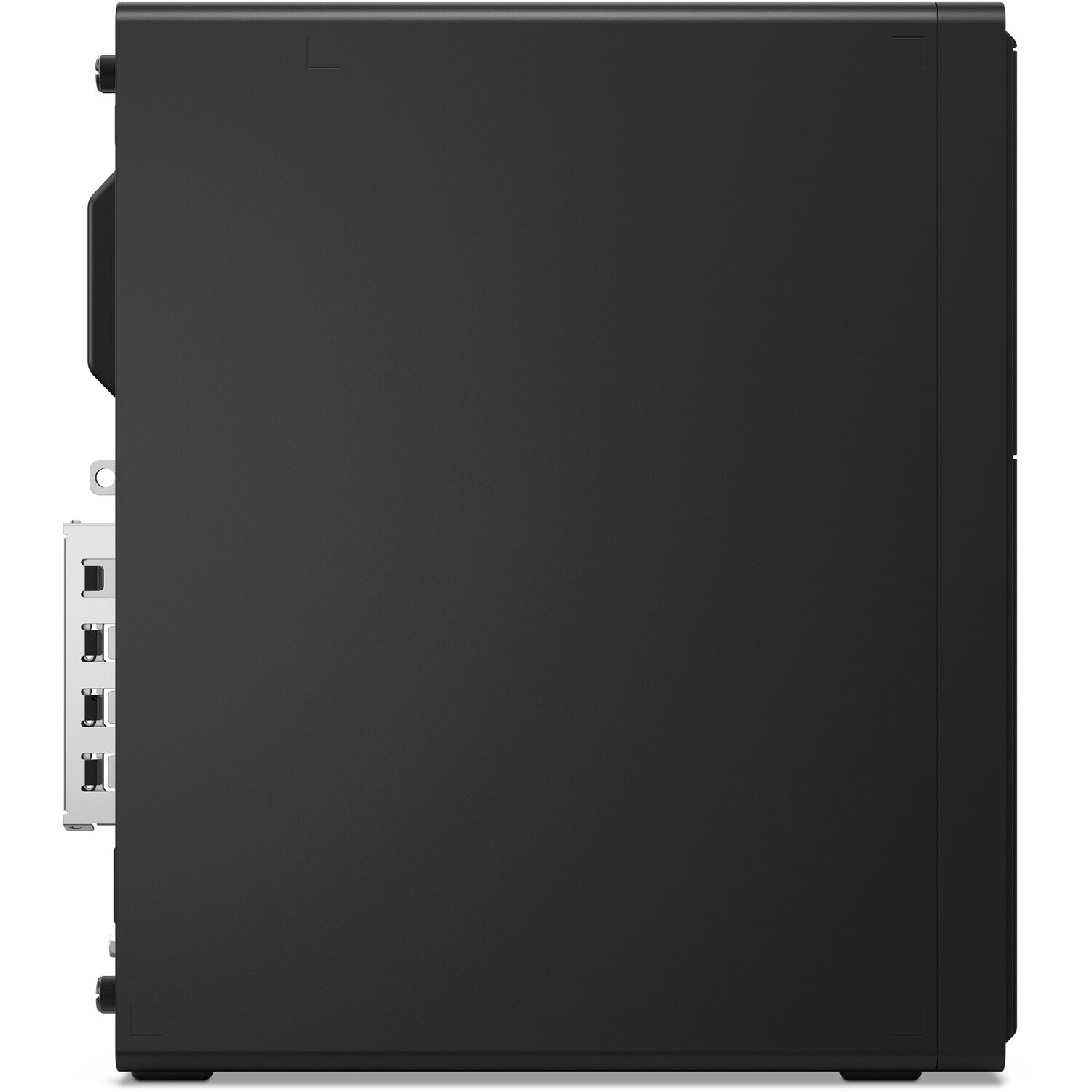 Lenovo ThinkCentre M70s Gen 6 small form factor business desktop with Intel Core Ultra 7 and black chassis — view 3