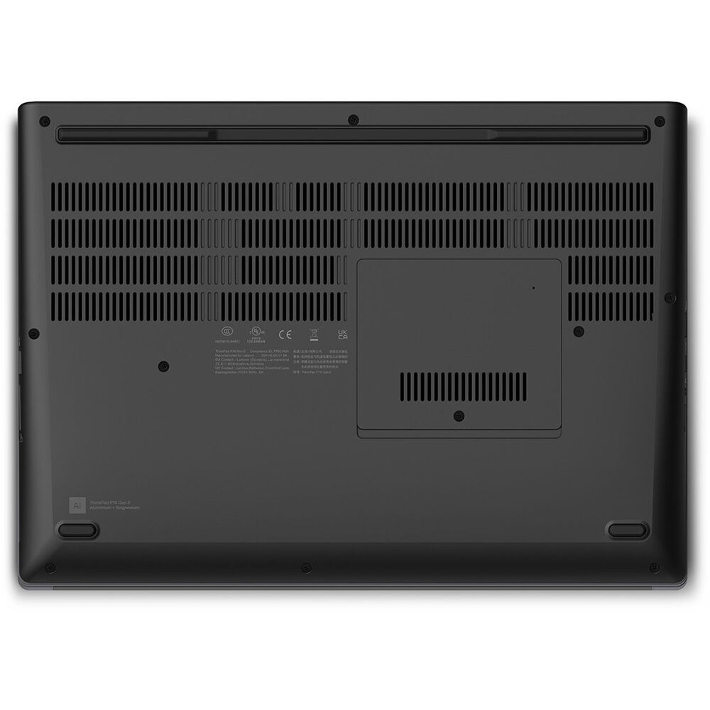 Lenovo ThinkPad P16 G2 mobile workstation with 16-inch display and grey chassis — view 13