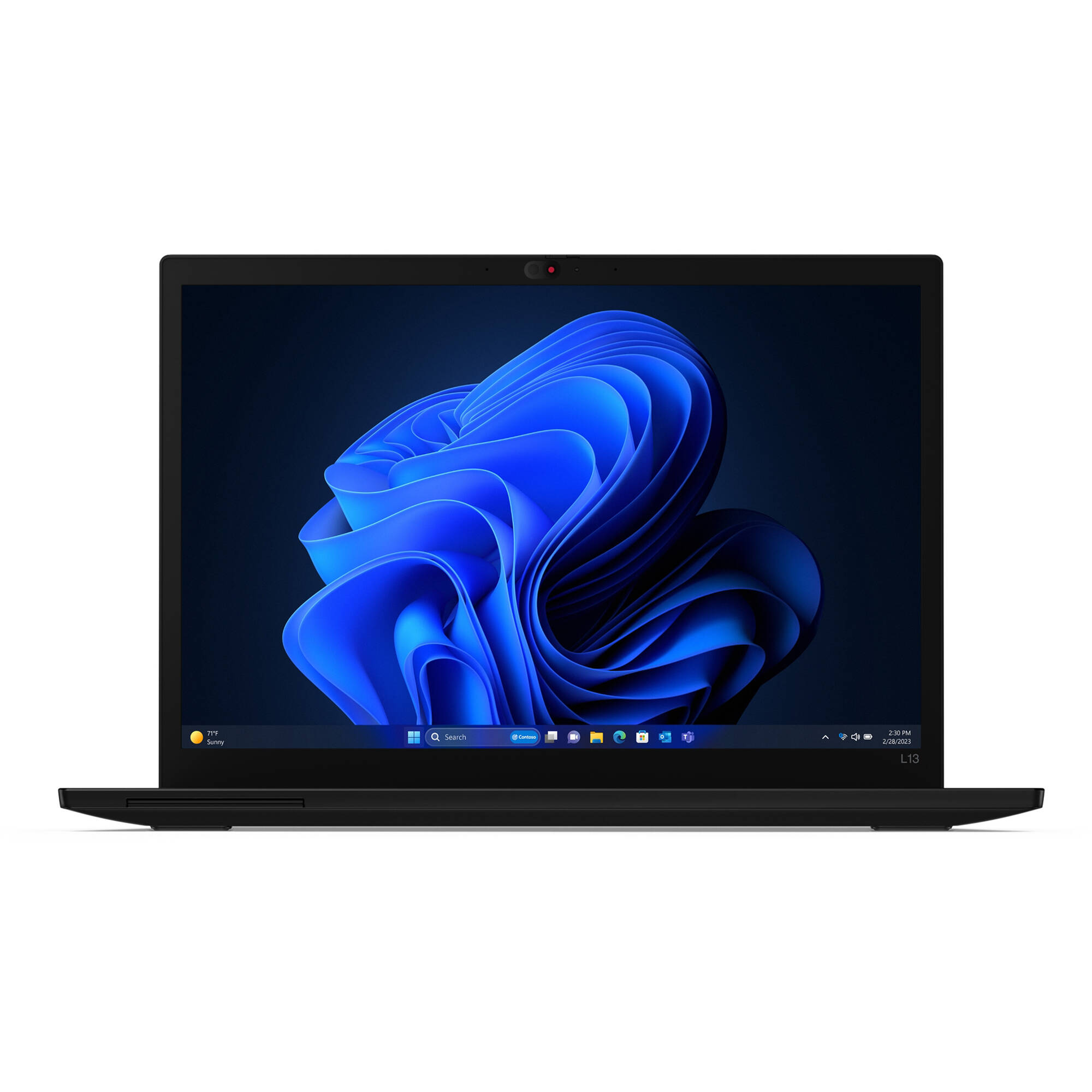 Lenovo ThinkPad L13 2-in-1 Gen 5 black convertible laptop with 13.3-inch touchscreen — view 2