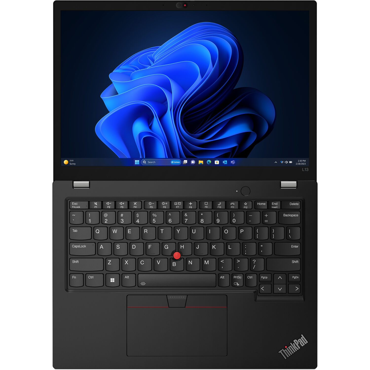 Lenovo ThinkPad L13 2-in-1 Gen 5 black convertible laptop with 13.3-inch touchscreen — view 6