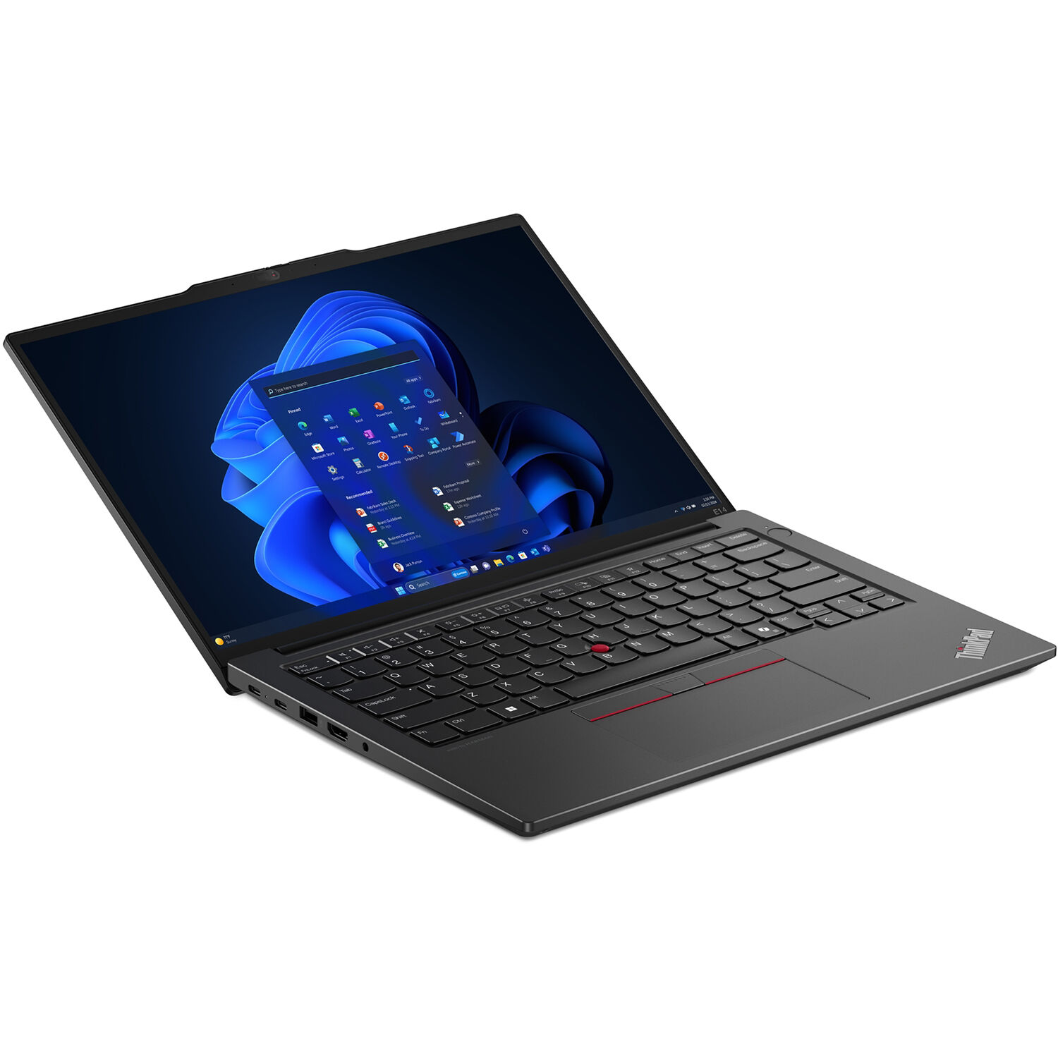 Lenovo ThinkPad E14 Gen 6 business laptop with 14-inch 1920 x 1200 display, Ryzen 5 7535U, and backlit keyboard — view 6