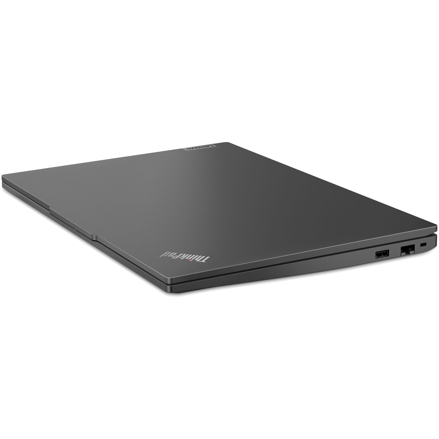 Lenovo ThinkPad E16 Gen 2 business laptop with 16-inch WUXGA display, black chassis, and number pad keyboard — view 11