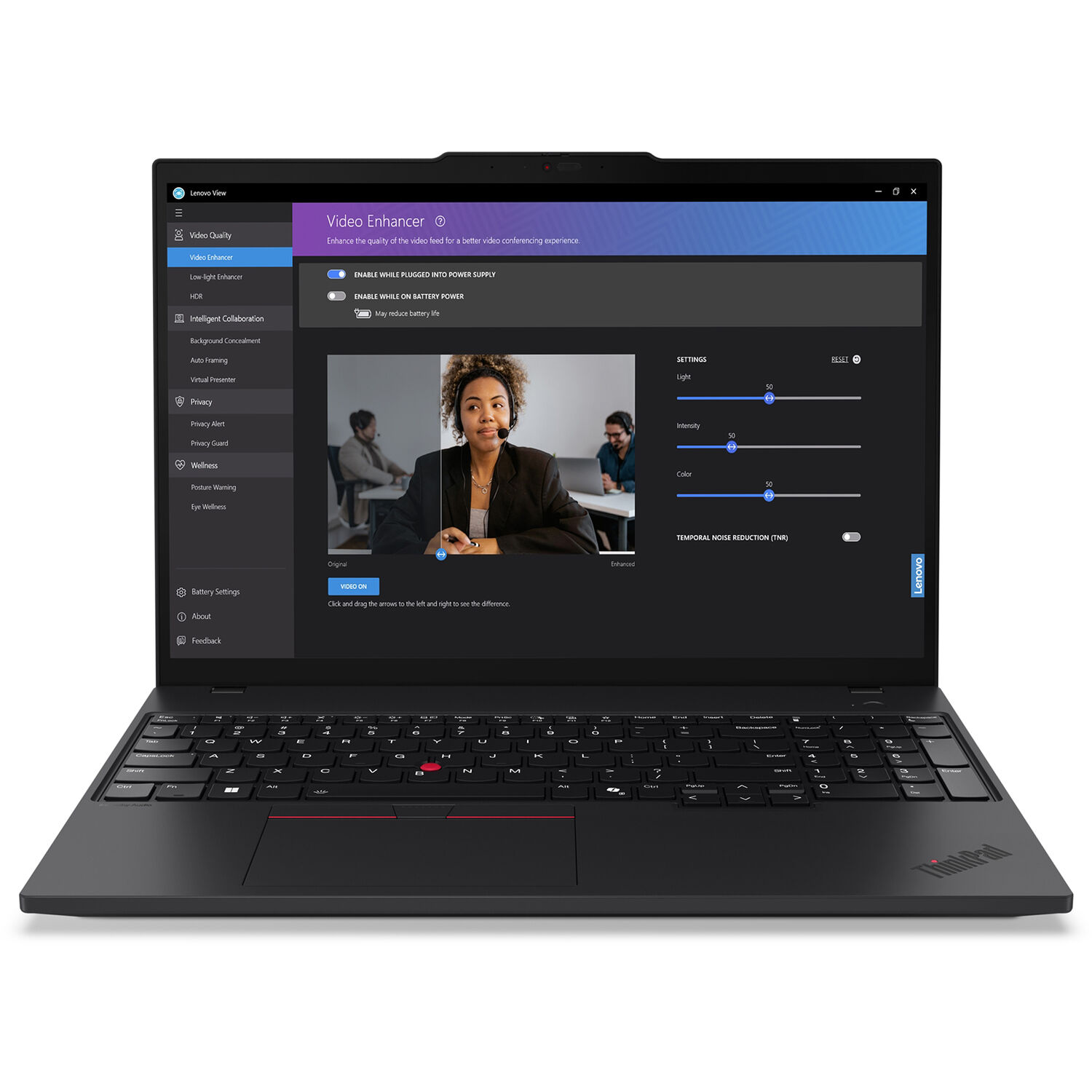 Lenovo ThinkPad T16 Gen 3 business laptop with 16-inch touchscreen, Intel Core Ultra 5, and Windows 11 Pro — view 18