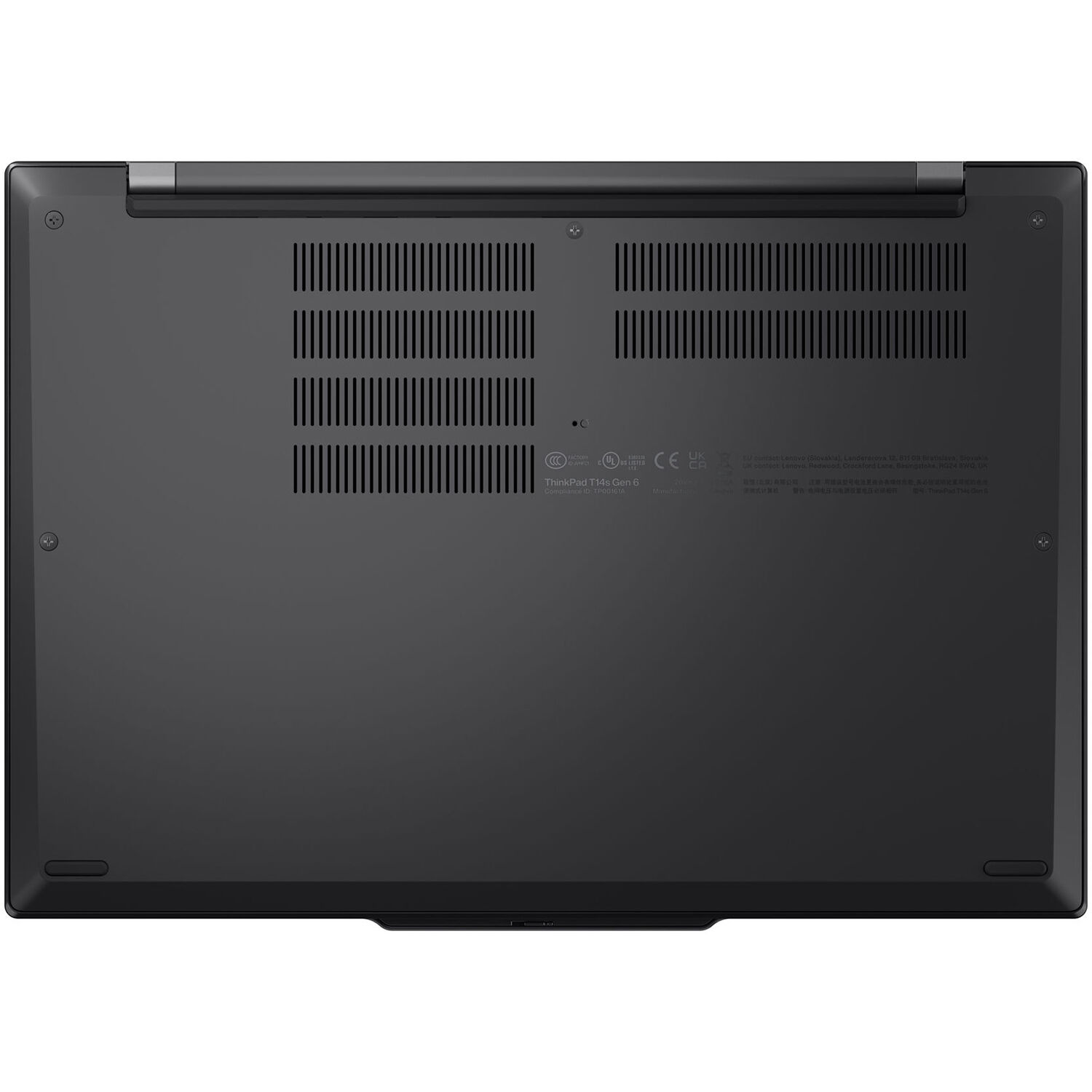 Lenovo ThinkPad T14s G6 business laptop in black with 14-inch WUXGA display — view 15