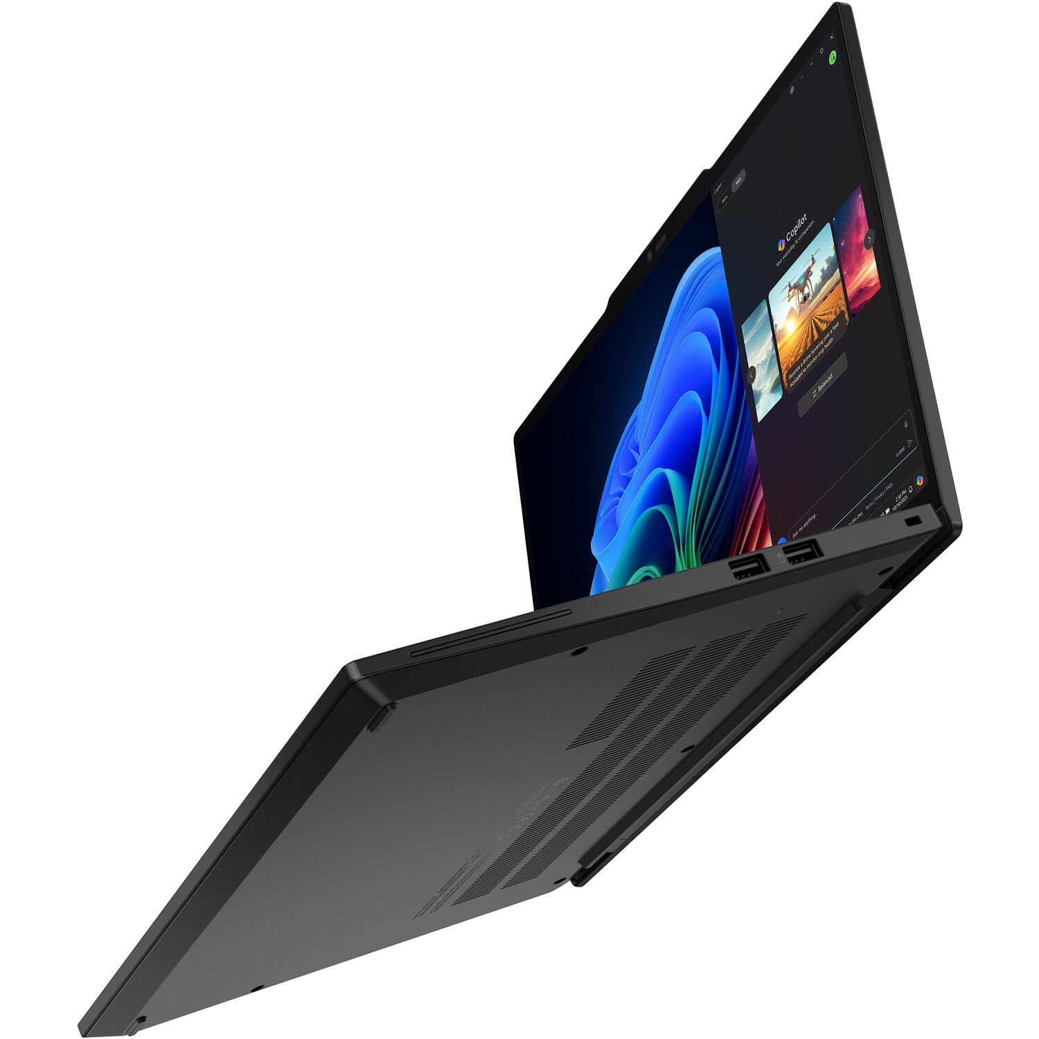 Lenovo ThinkPad T14s Snapdragon G6 black business laptop with 14-inch WUXGA display — view 15