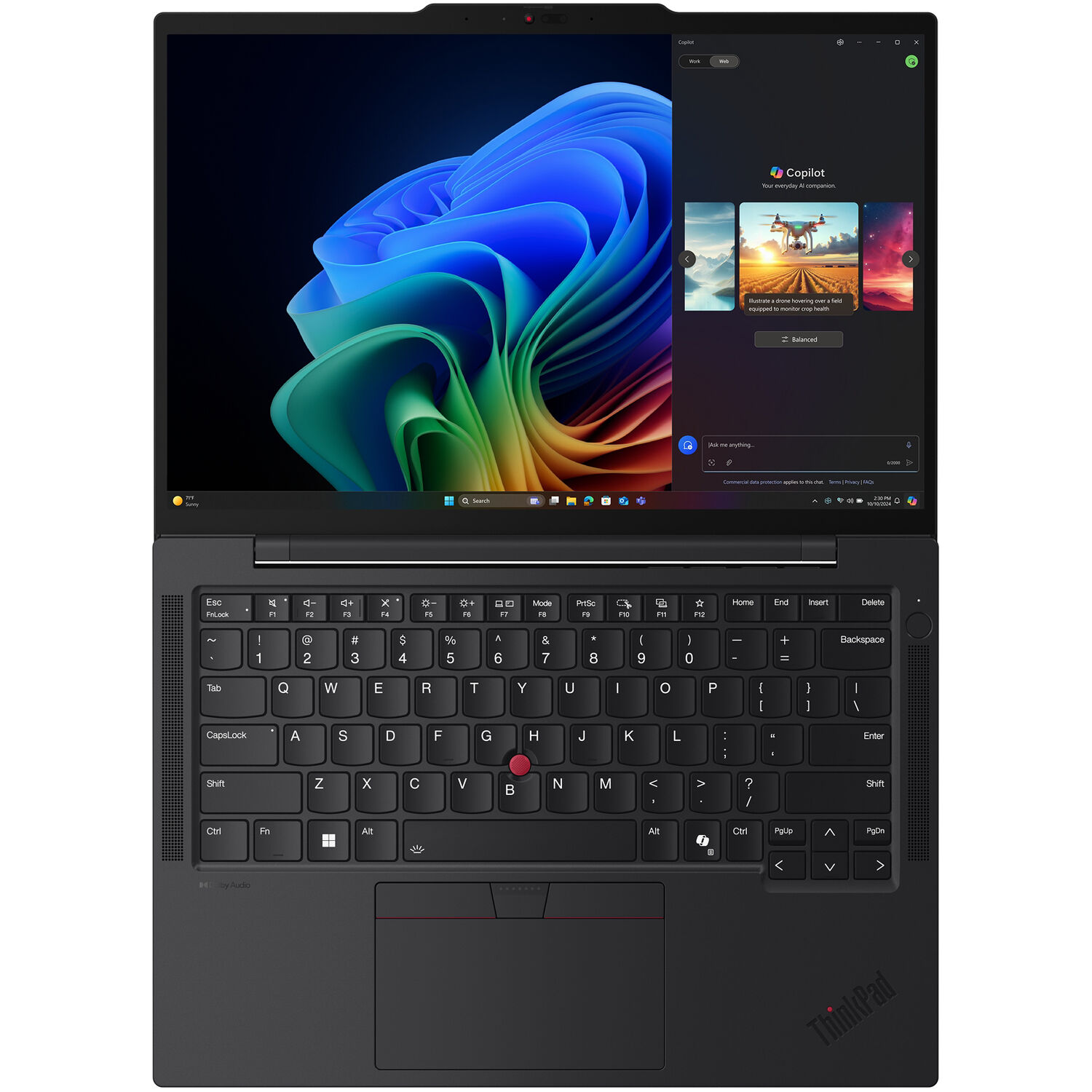 Lenovo ThinkPad T14s Snapdragon G6 black business laptop with 14-inch WUXGA display — view 6
