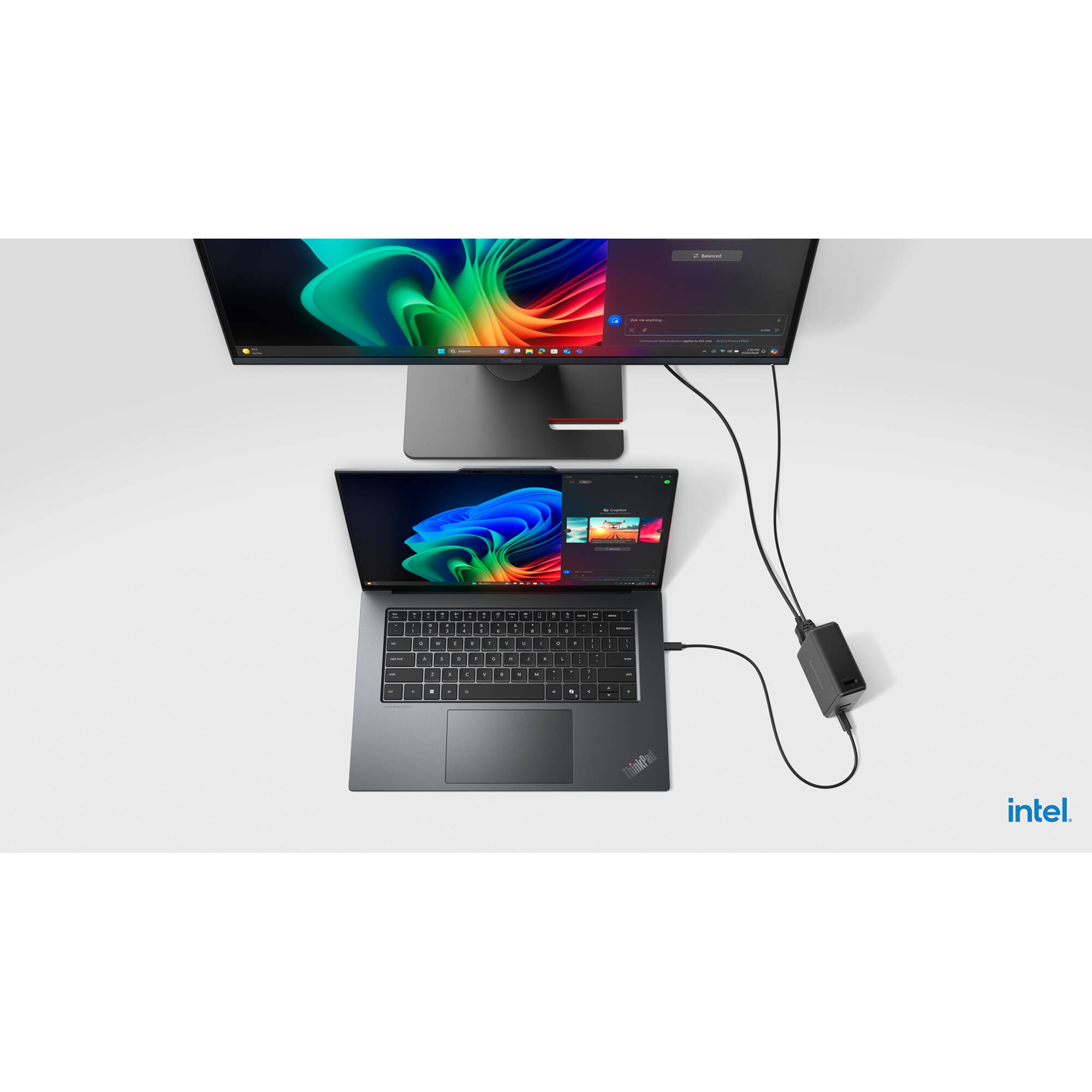 Lenovo ThinkPad X915 G1 business laptop with 15.3-inch 2.8K touch display and black Arctic Grey finish — view 20