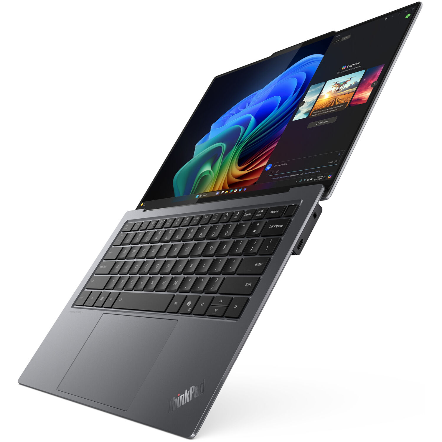 Lenovo ThinkPad X914 Gen 1 business laptop with 14-inch WUXGA display, black chassis, and backlit keyboard — view 5