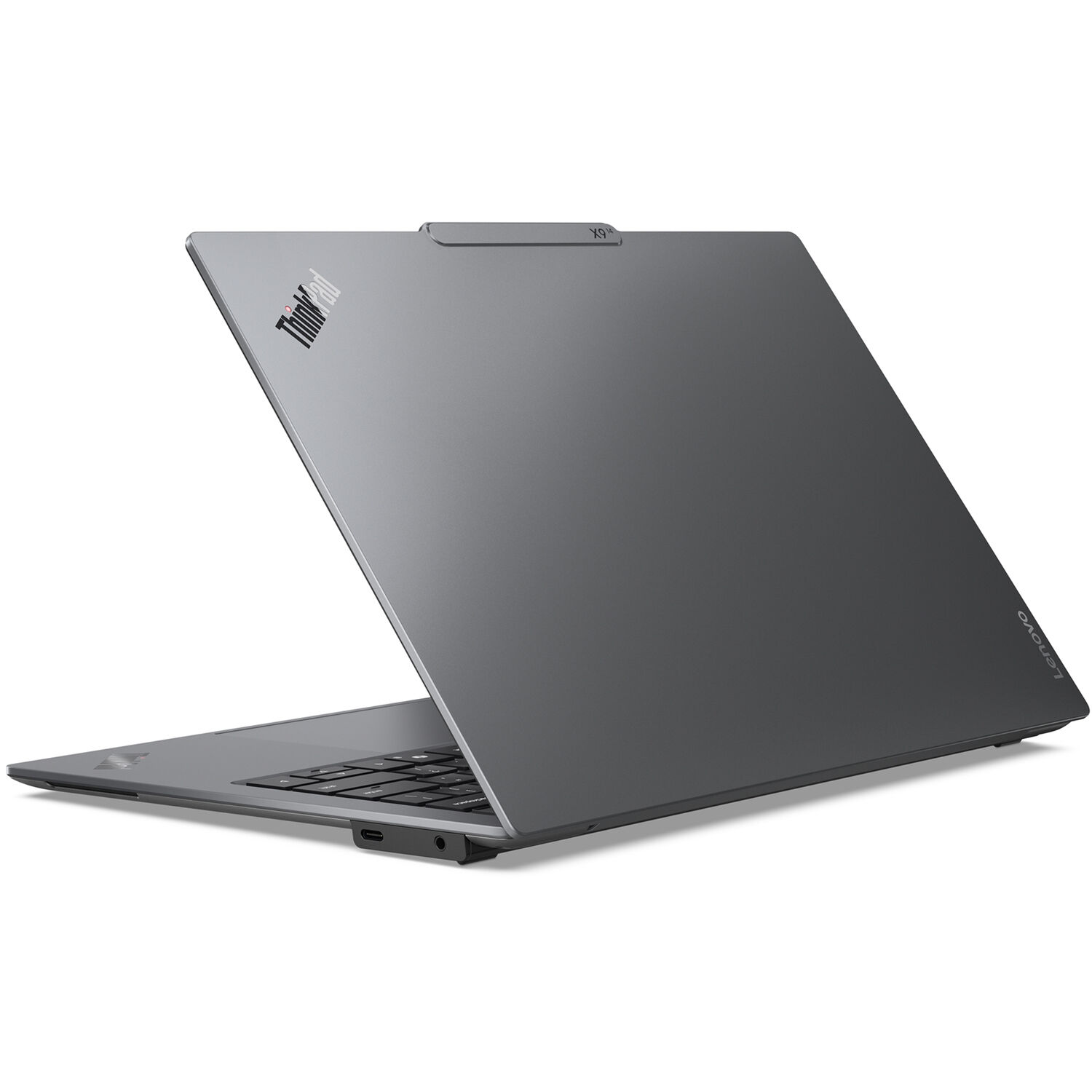 Lenovo ThinkPad X914 Gen 1 business laptop with 14-inch WUXGA display, black chassis, and backlit keyboard — view 8