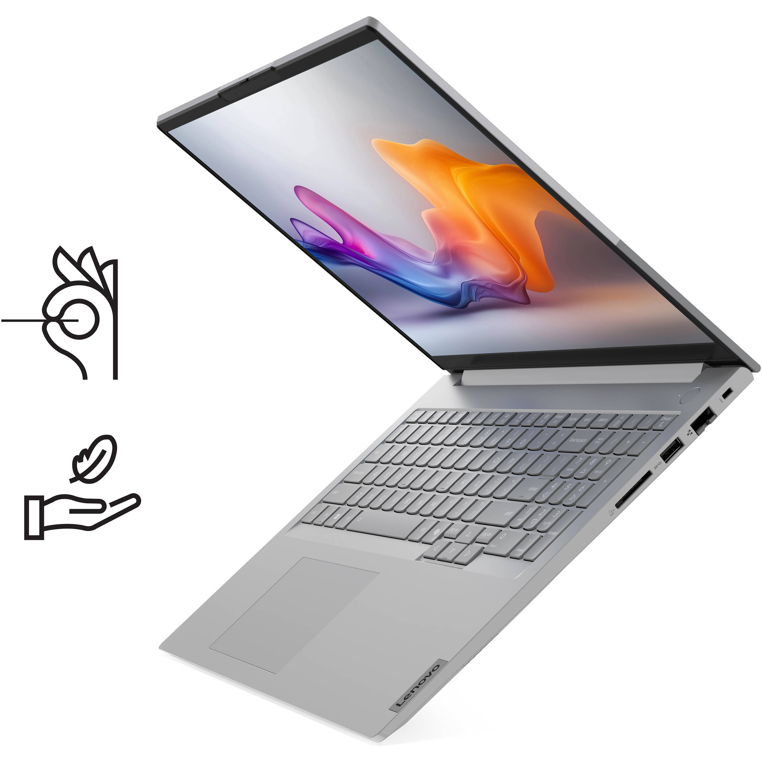 Lenovo ThinkBook 16 G8 IAL business laptop in Luna Grey with 16-inch WUXGA display — view 10