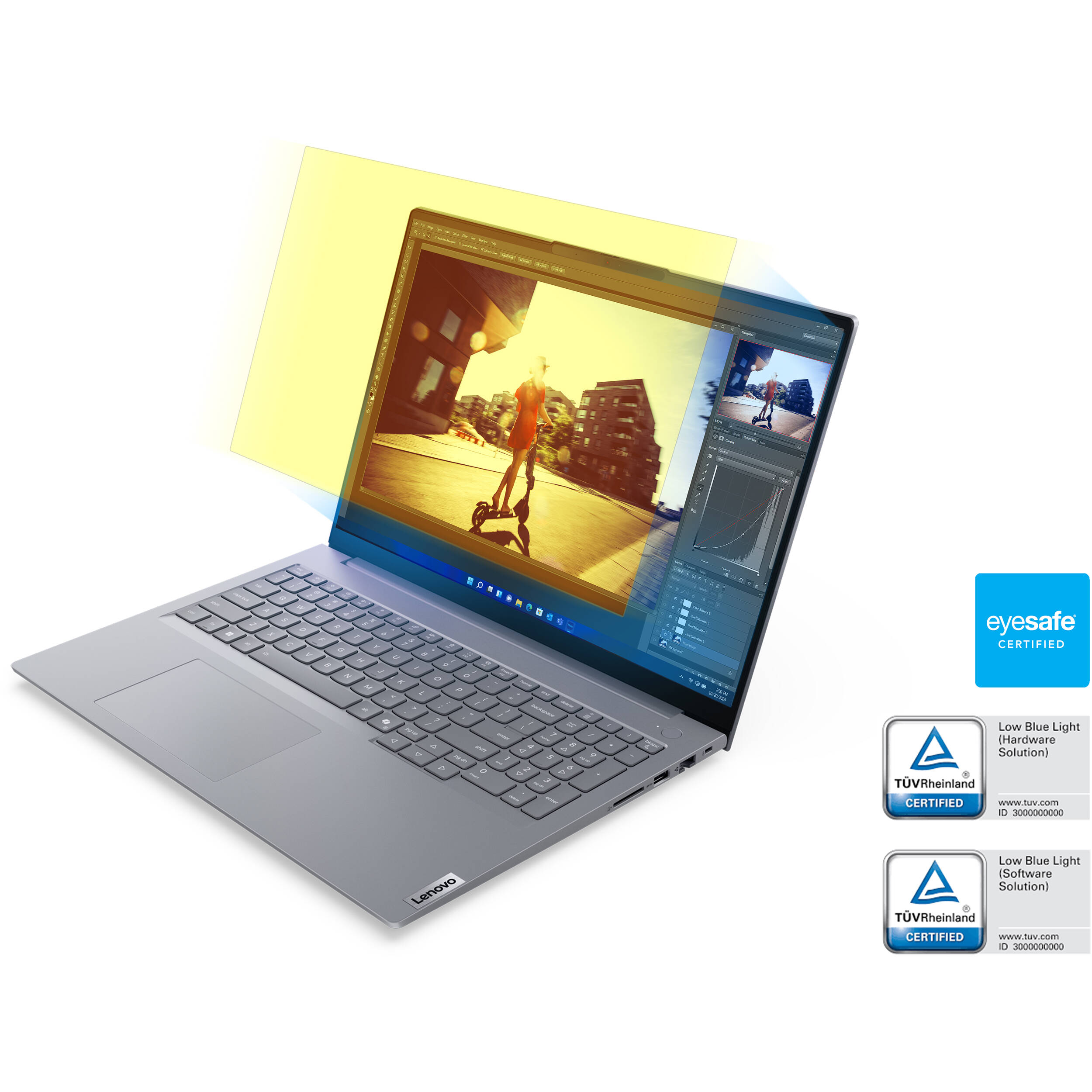Lenovo ThinkBook 16 G8 IAL business laptop in Luna Grey with 16-inch WUXGA display — view 17