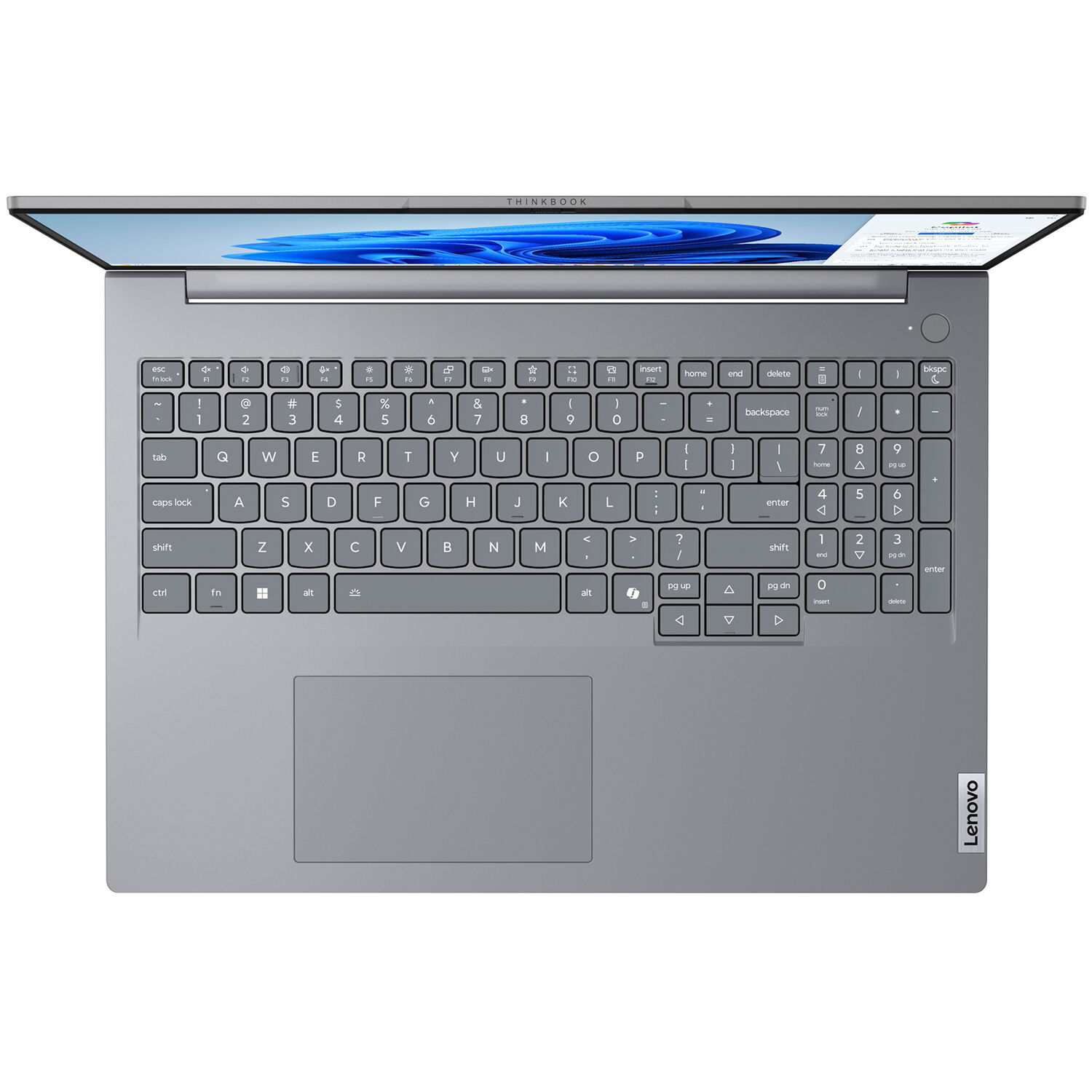 Lenovo ThinkBook 16 G8 IAL business laptop in Luna Grey with 16-inch WUXGA display — view 5