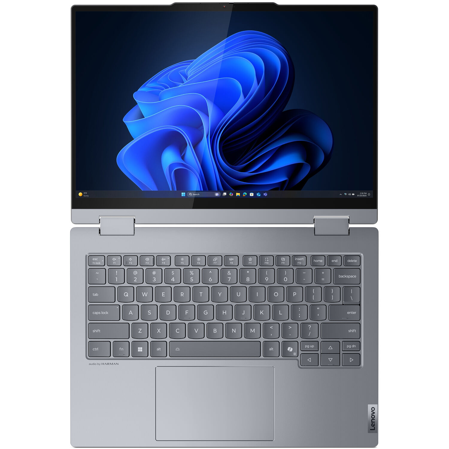 Lenovo ThinkBook 14 2-in-1 G5 laptop with 14-inch touch display, Core Ultra 5, and Luna Grey finish — view 7