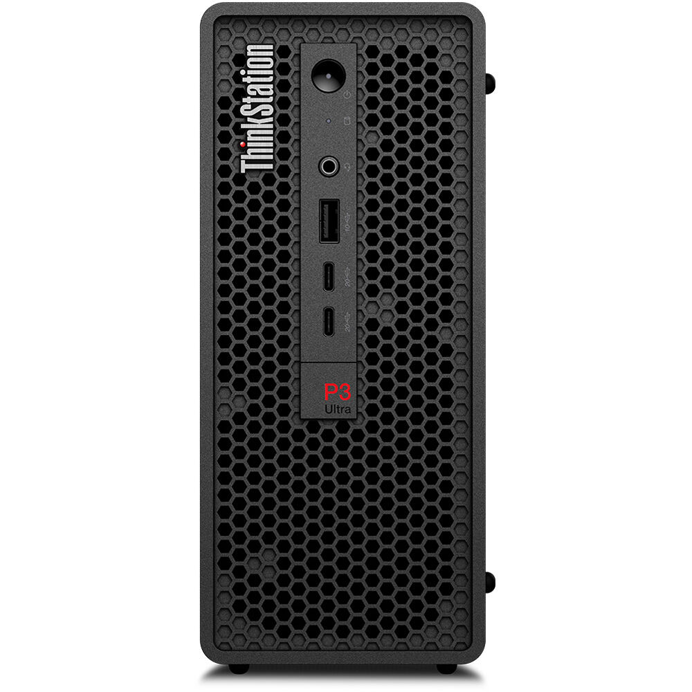 Lenovo ThinkStation P3 Ultra SFF G2 compact workstation with Intel Core Ultra 7, NVIDIA RTX A400, and 32 GB memory — view 6