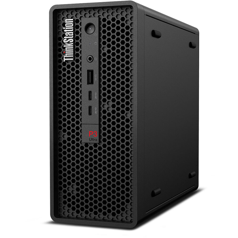 Lenovo ThinkStation P3 Ultra SFF G2 compact workstation with Intel Core Ultra 9, NVIDIA RTX A1000, and 1TB SSD — view 8