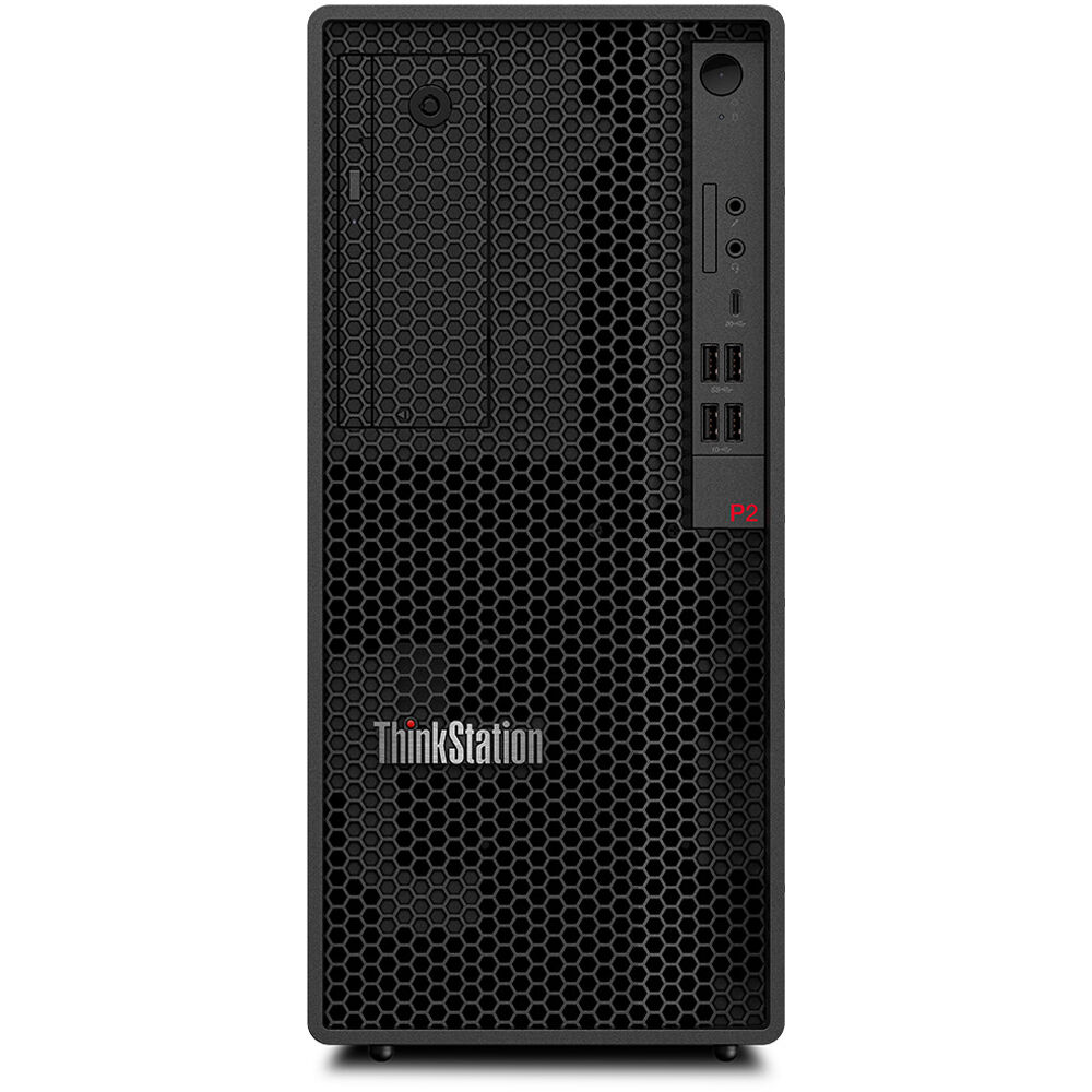 Lenovo ThinkStation P2 Tower G2 workstation with Core Ultra 5 235, 16 GB RAM, 512 GB SSD, and Windows 11 Pro — view 6