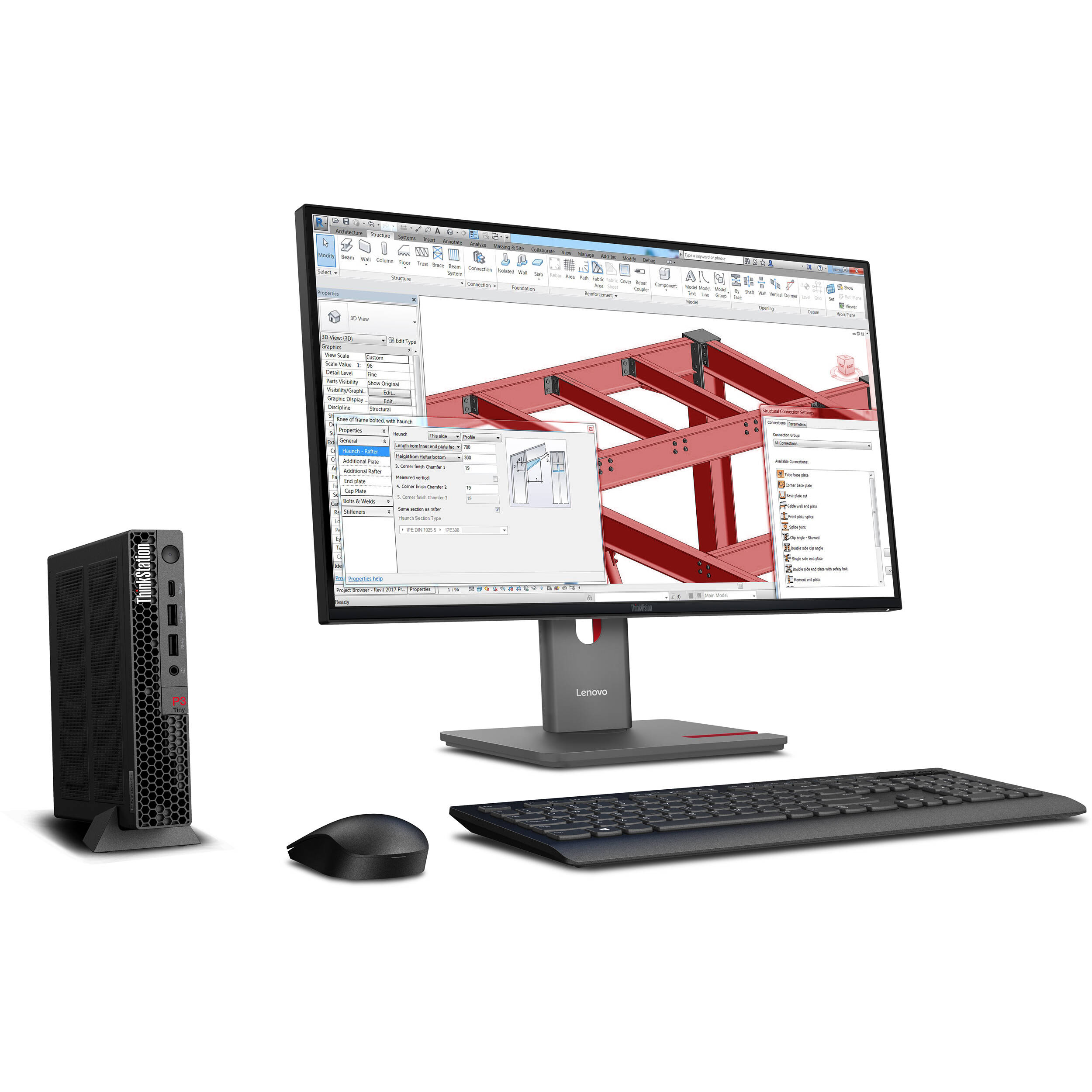 Lenovo ThinkStation P3 Tiny G2 compact workstation with Intel U5235, 16 GB RAM, and 512 GB SSD — view 10
