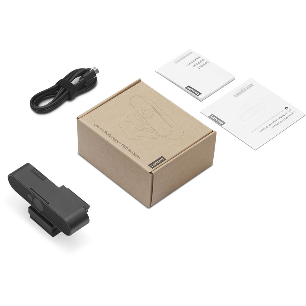 Lenovo TS Performance FHD Webcam for 1080p business meetings and remote collaboration — view 8