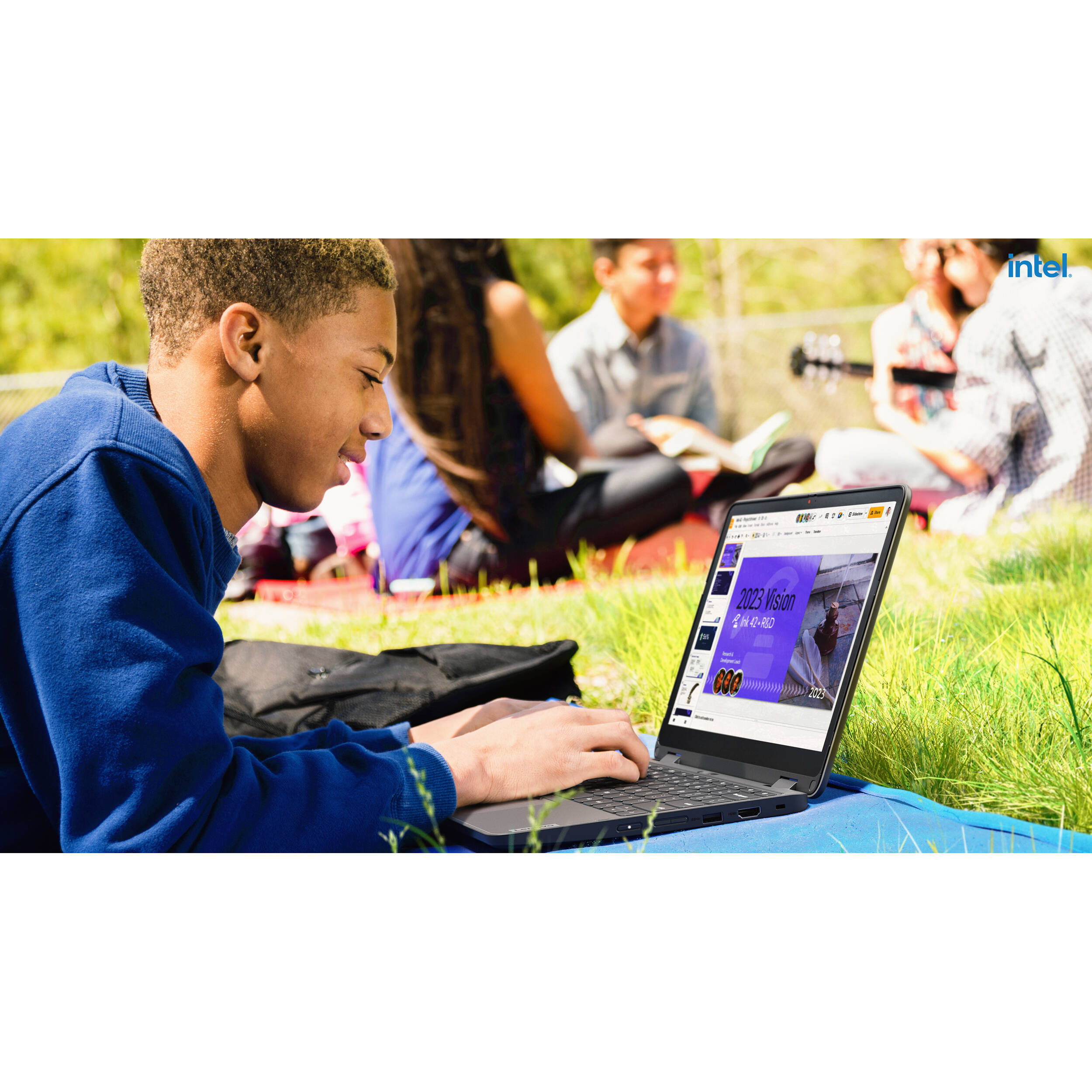 Lenovo TS 500e G4 Chromebook with 12.2-inch touch display, Intel N100, and black 2-in-1 chassis — view 22