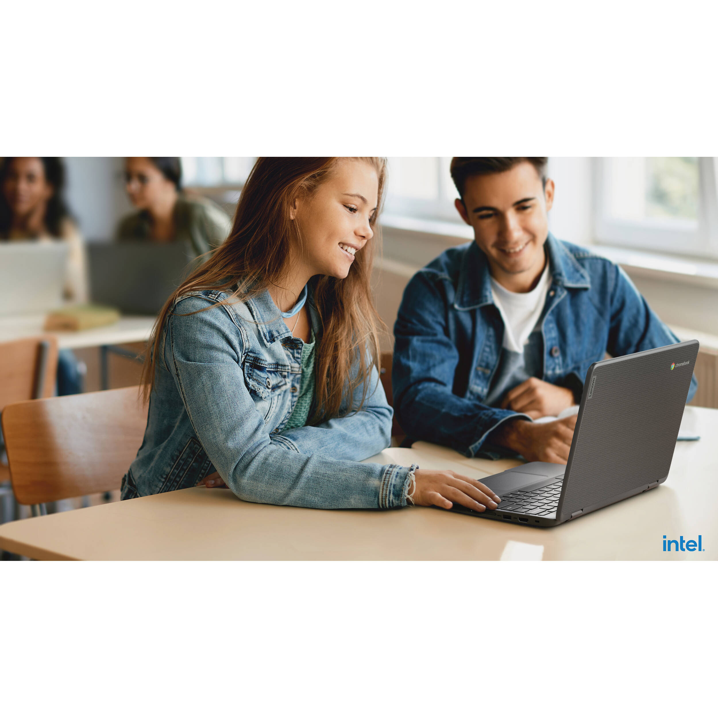 Lenovo TS 500e G4 Chromebook with 12.2-inch touch display, Intel N100, and black 2-in-1 chassis — view 23