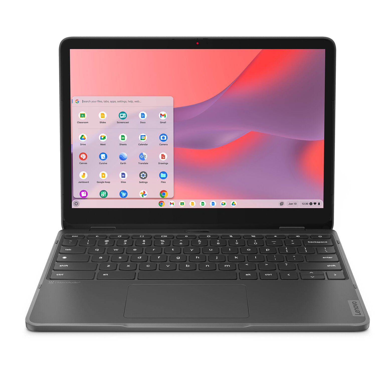 Lenovo 500e G4 Chromebook with 12.2-inch touchscreen, Intel N100, and ChromeOS — view 3