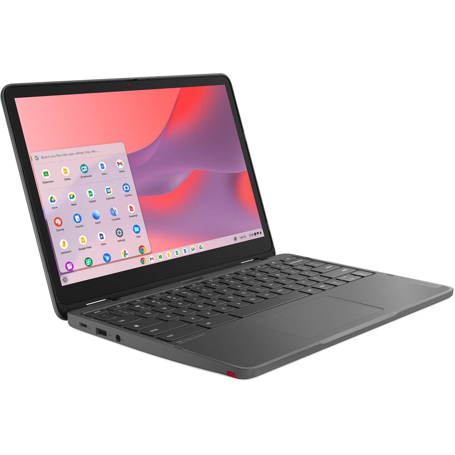 Lenovo 500e G4 Chromebook with 12.2-inch touchscreen, Intel N100, and Chrome OS — view 4